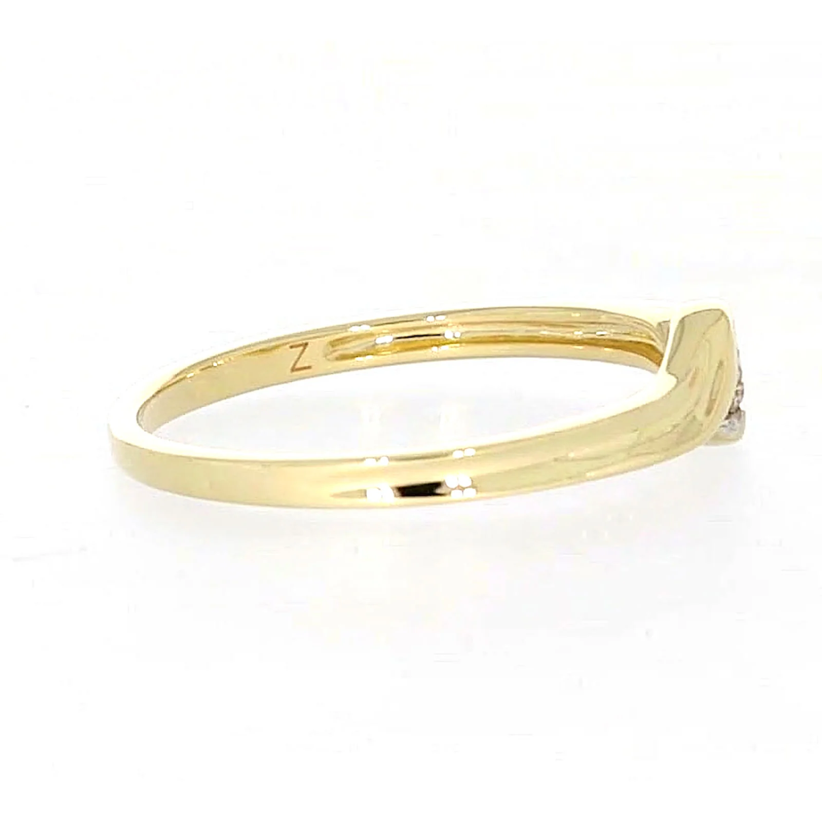 9ct Yellow Gold Round Brilliant Cut with 0.08 CARAT tw of Diamonds Ring - Image 56