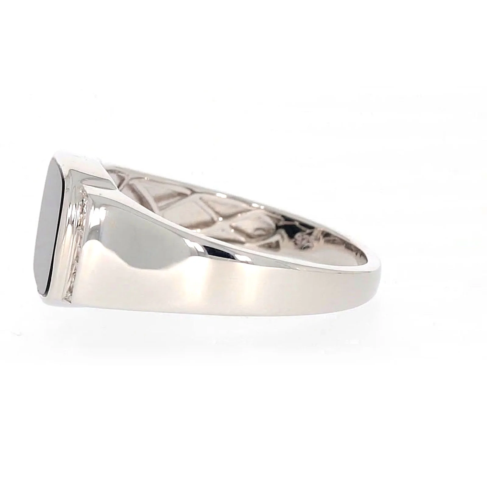 Sterling Silver 0.06 CARAT tw of Diamonds & Black Onyx Mens Ring - Image 18