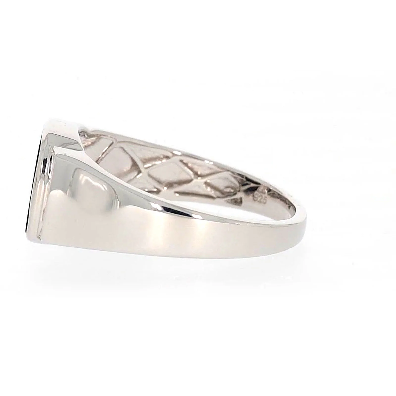 Sterling Silver 0.06 CARAT tw of Diamonds & Black Onyx Mens Ring - Image 20