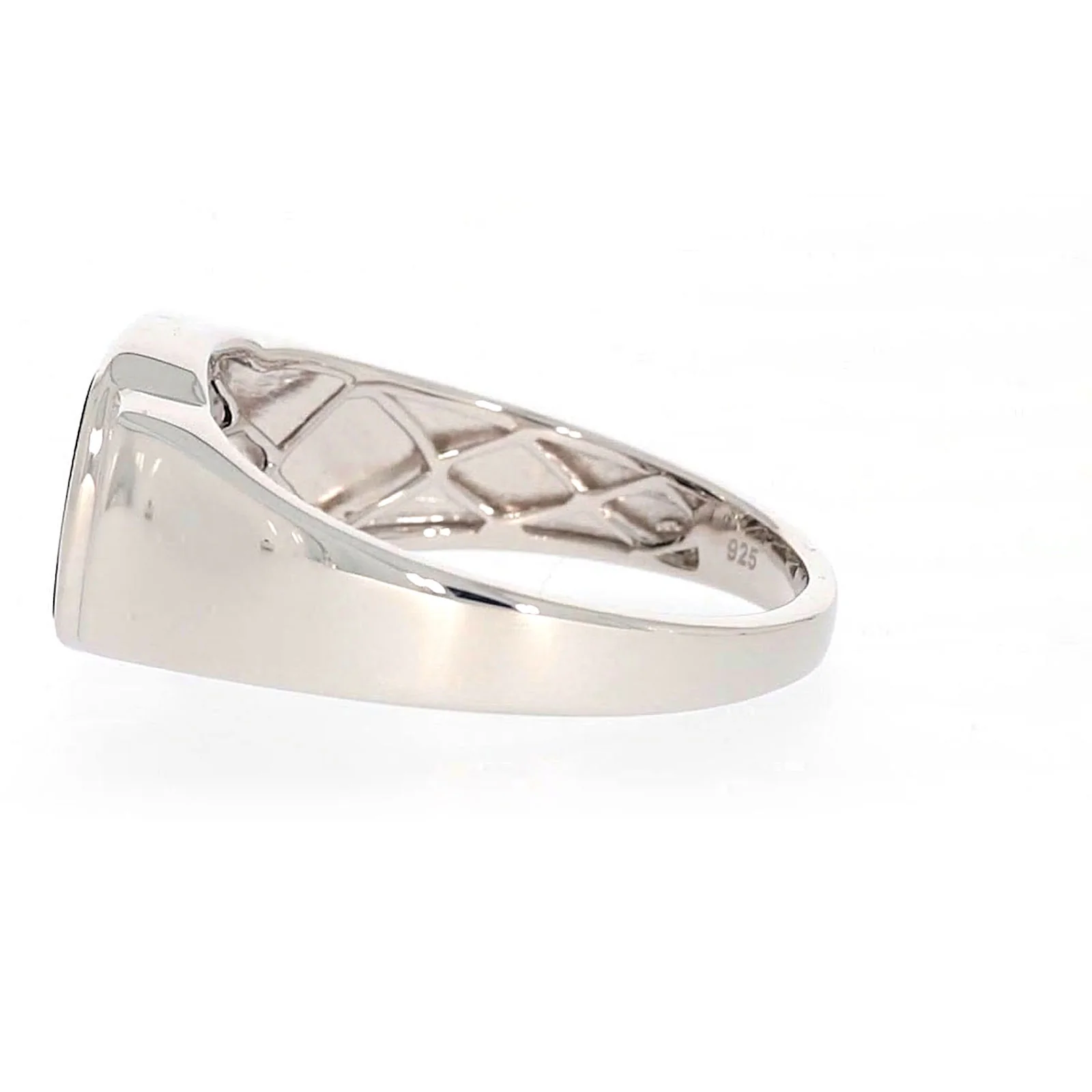 Sterling Silver 0.06 CARAT tw of Diamonds & Black Onyx Mens Ring - Image 22