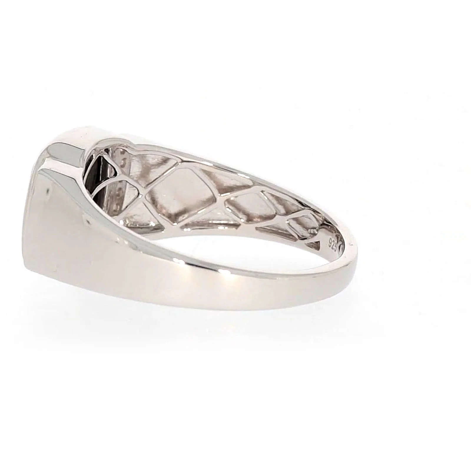 Sterling Silver 0.06 CARAT tw of Diamonds & Black Onyx Mens Ring - Image 25