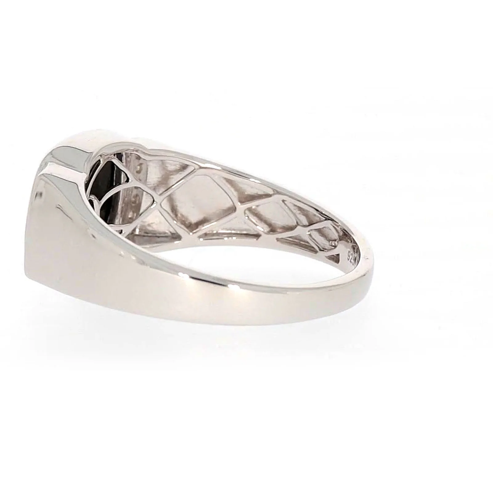 Sterling Silver 0.06 CARAT tw of Diamonds & Black Onyx Mens Ring - Image 26
