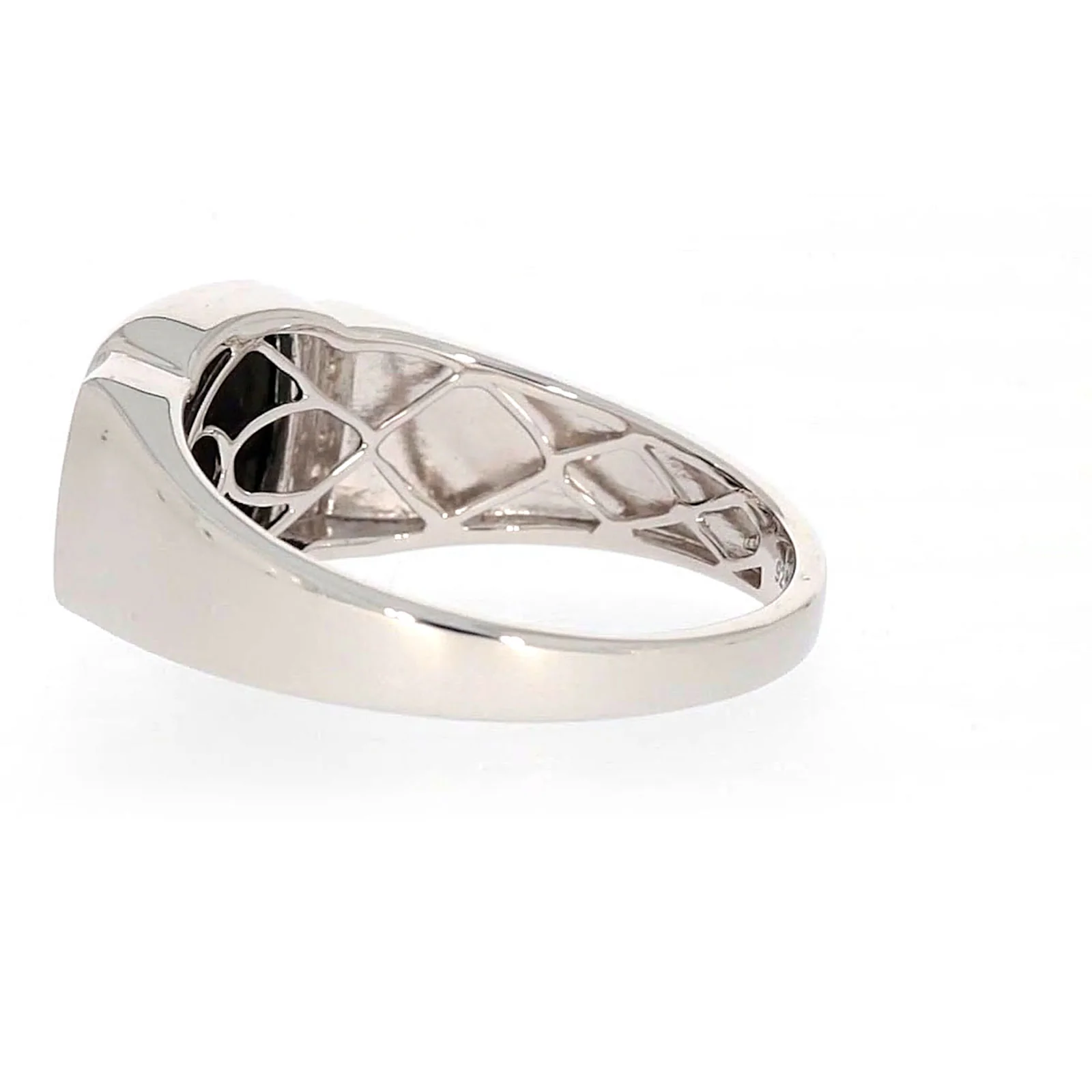 Sterling Silver 0.06 CARAT tw of Diamonds & Black Onyx Mens Ring - Image 27