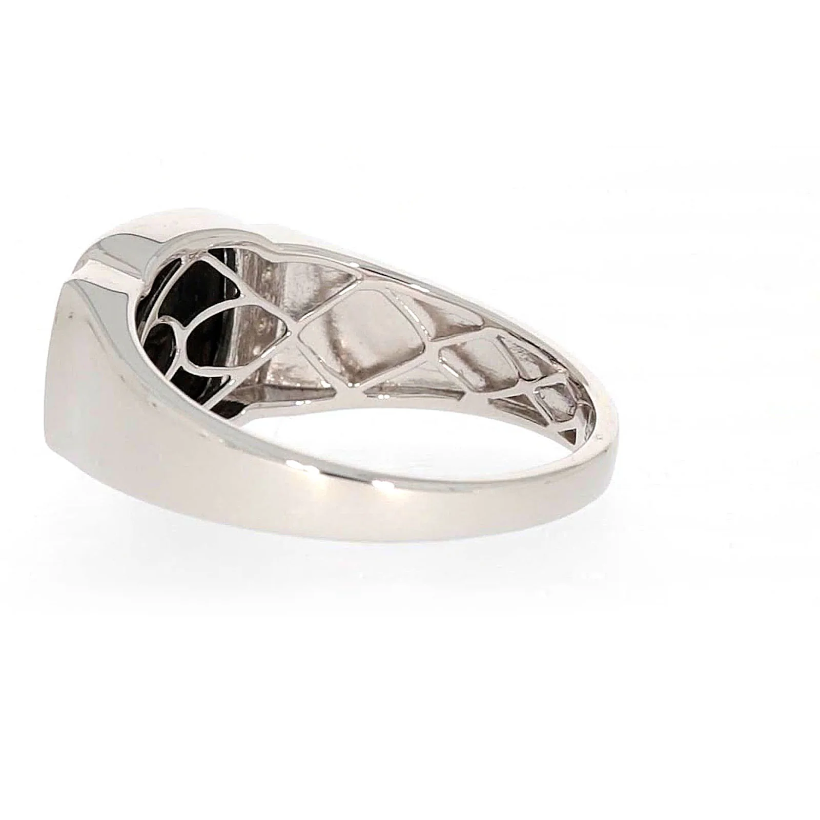 Sterling Silver 0.06 CARAT tw of Diamonds & Black Onyx Mens Ring - Image 28