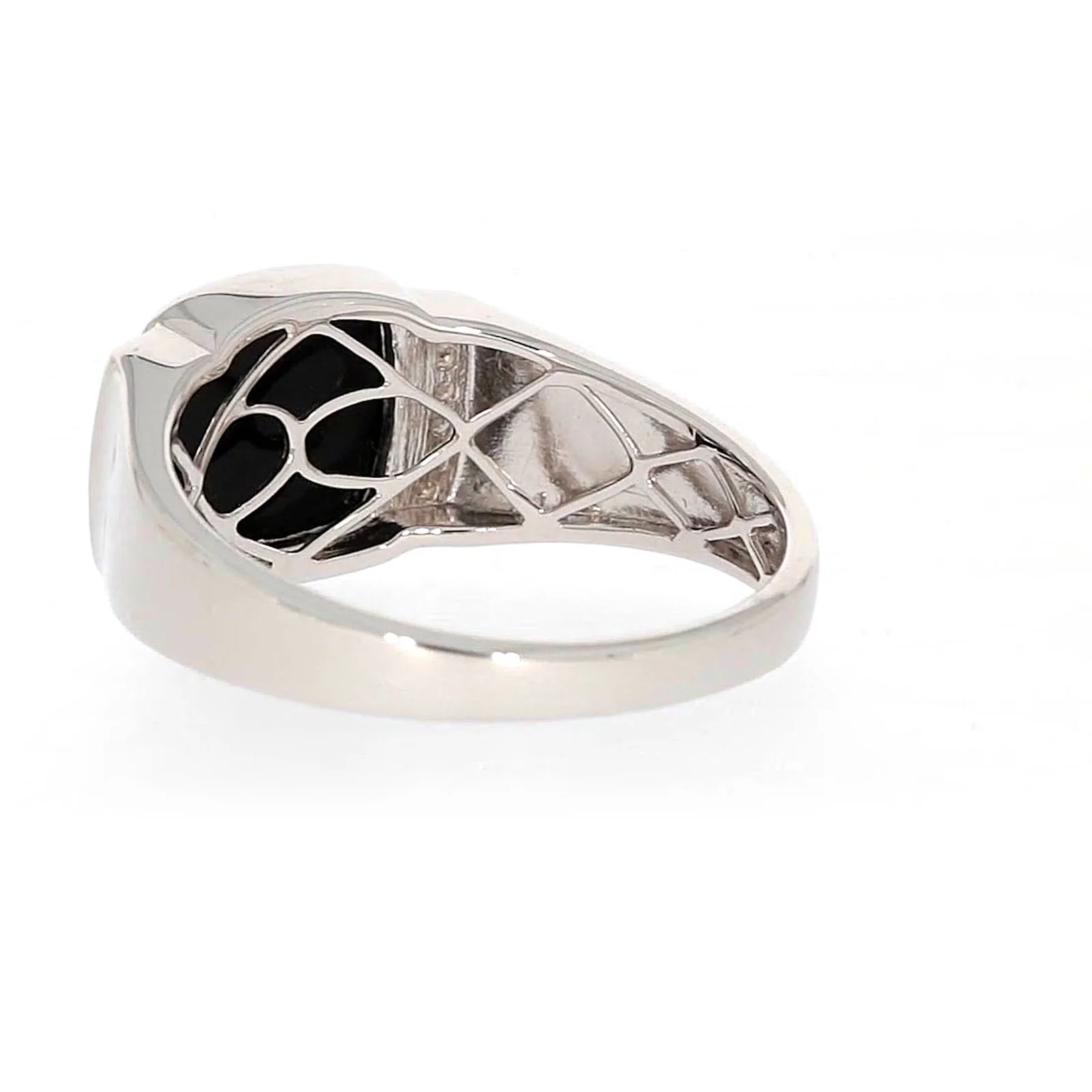 Sterling Silver 0.06 CARAT tw of Diamonds & Black Onyx Mens Ring - Image 31