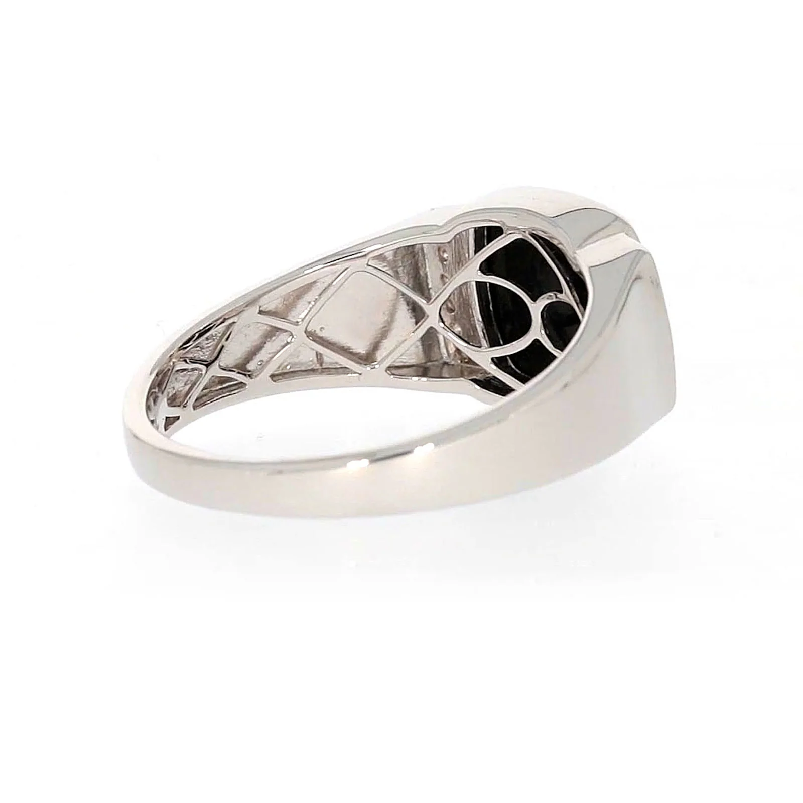 Sterling Silver 0.06 CARAT tw of Diamonds & Black Onyx Mens Ring - Image 48
