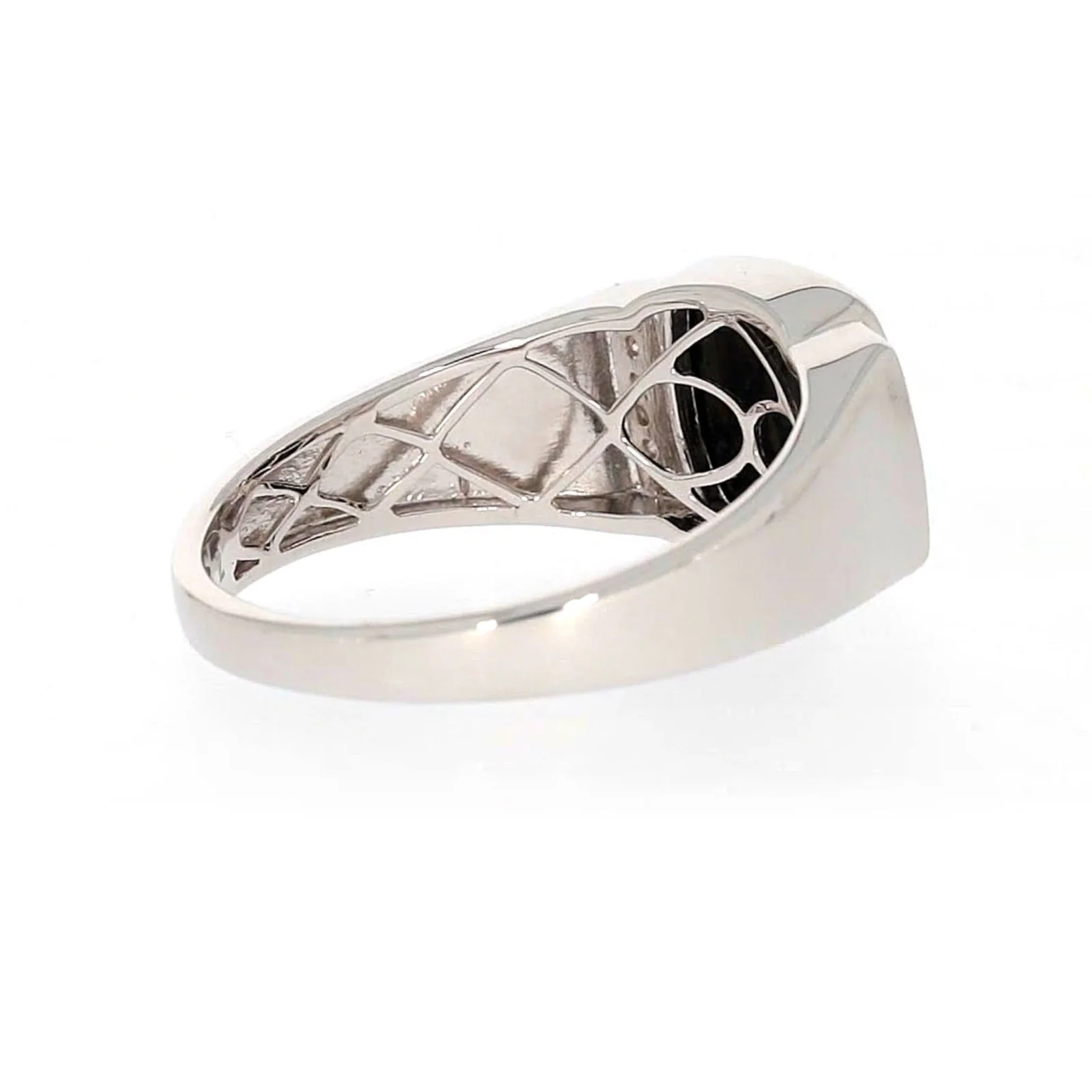 Sterling Silver 0.06 CARAT tw of Diamonds & Black Onyx Mens Ring - Image 49