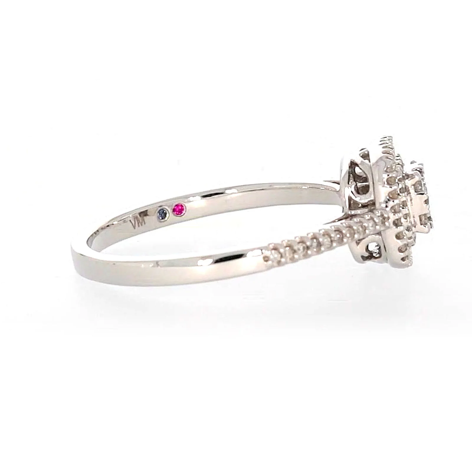 London 9ct White Gold Round Brilliant Cut with 1/3 CARAT tw of Diamonds Ring - Image 56