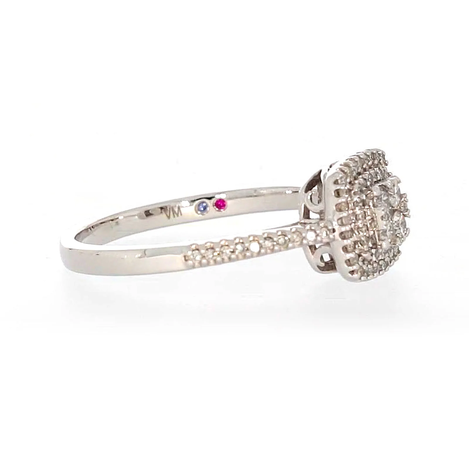 London 9ct White Gold Round Brilliant Cut with 1/3 CARAT tw of Diamonds Ring - Image 61
