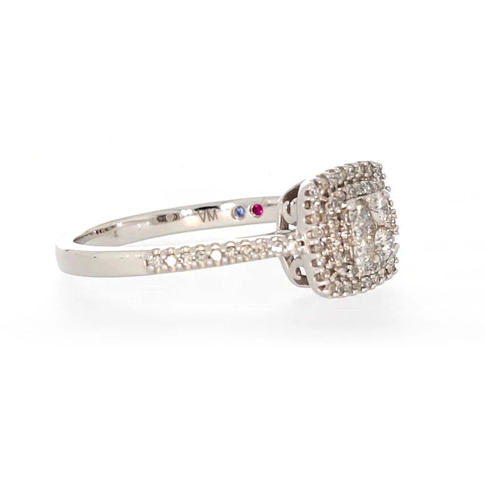 London 9ct White Gold Round Brilliant Cut with 1/3 CARAT tw of Diamonds Ring - Image 64