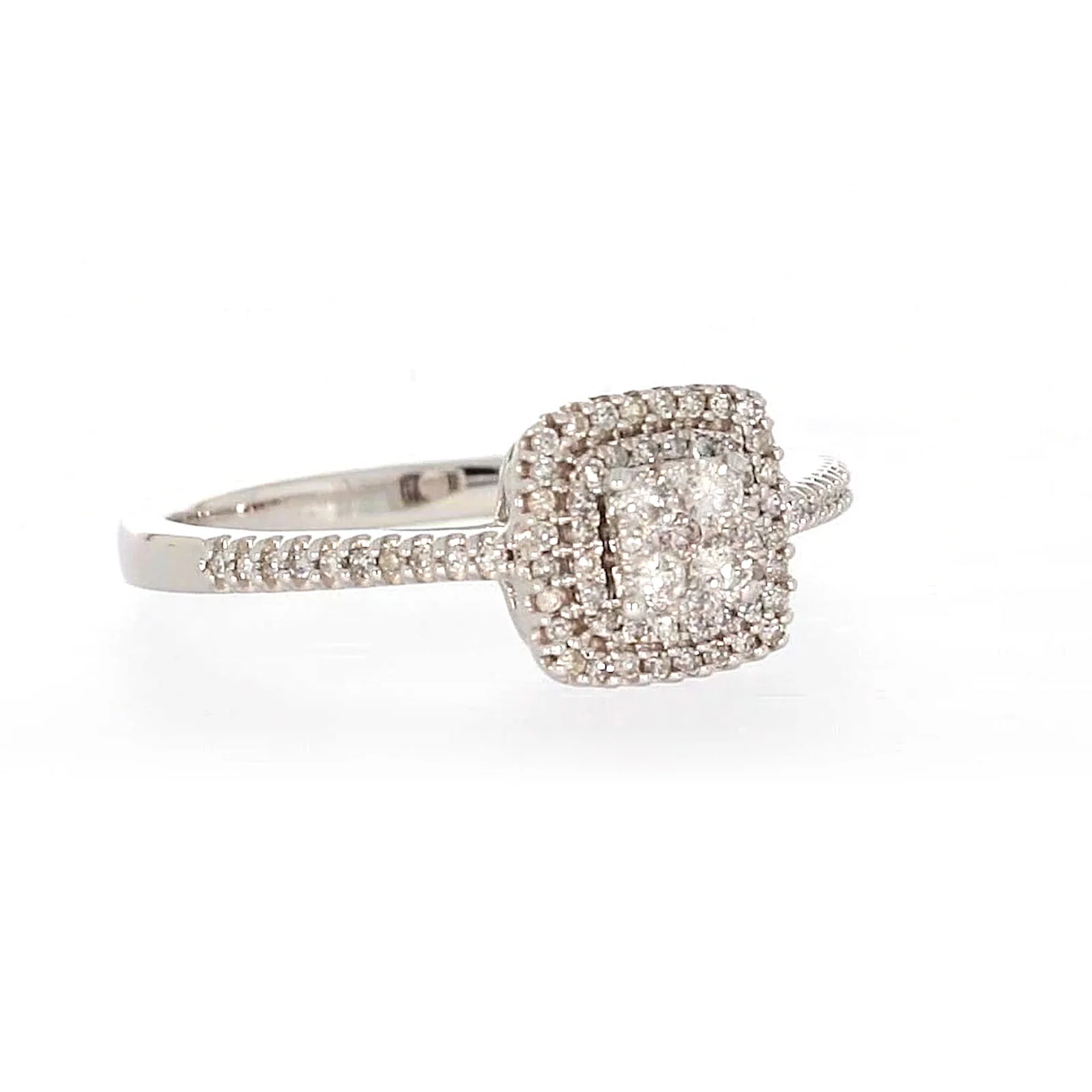 London 9ct White Gold Round Brilliant Cut with 1/3 CARAT tw of Diamonds Ring - Image 69