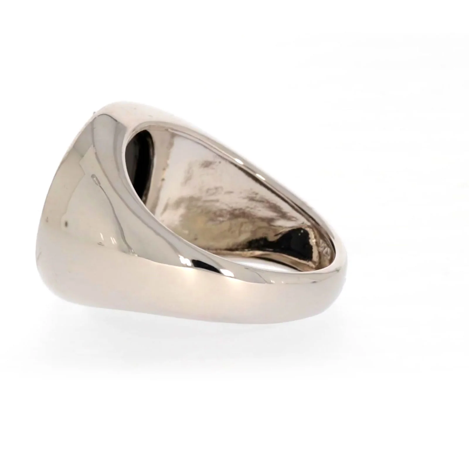 Sterling Silver Cubic Zirconia & Black Onyx Dragon Signet Mens Ring - Image 26