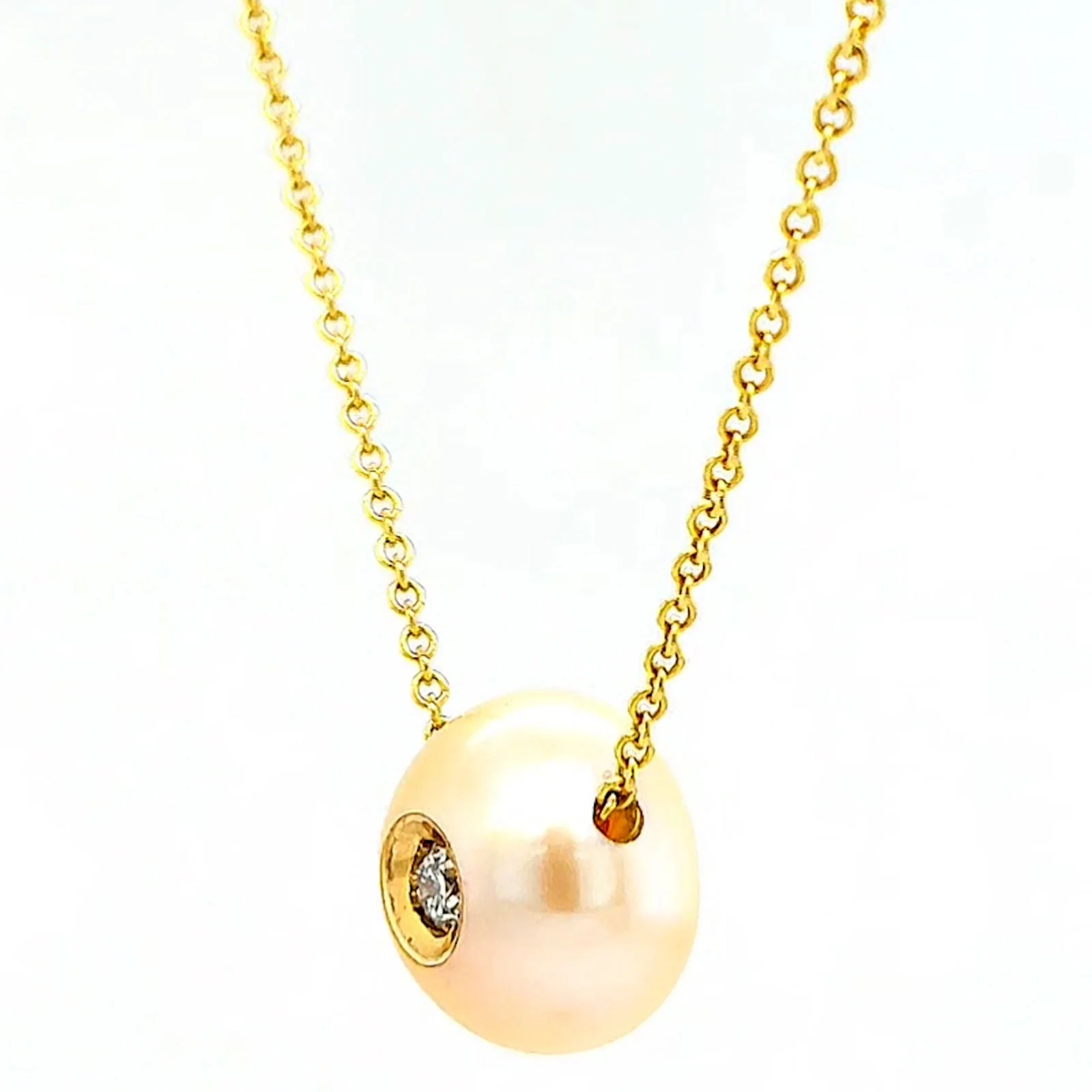 14ct Yellow Gold & Diamond Set Pendant - Image 14