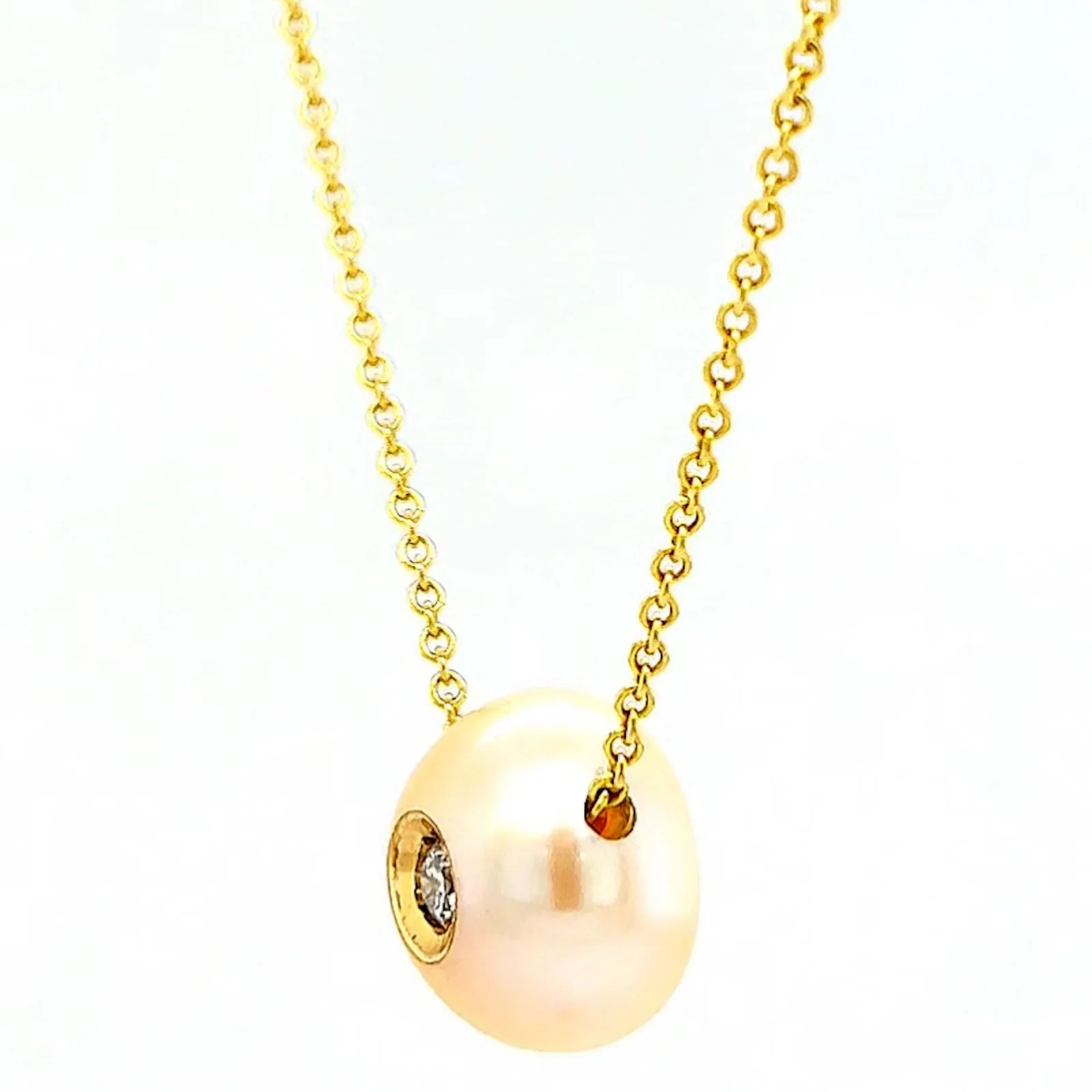 14ct Yellow Gold & Diamond Set Pendant - Image 15
