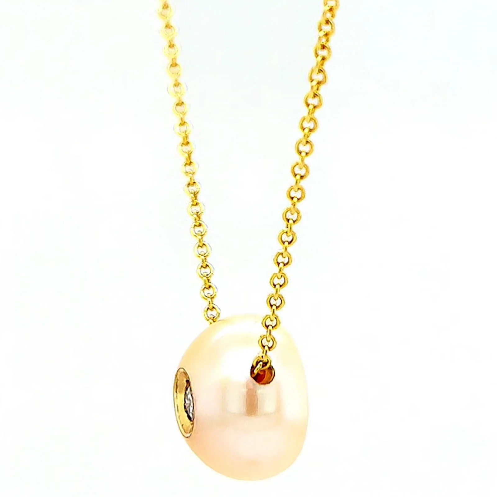14ct Yellow Gold & Diamond Set Pendant - Image 17