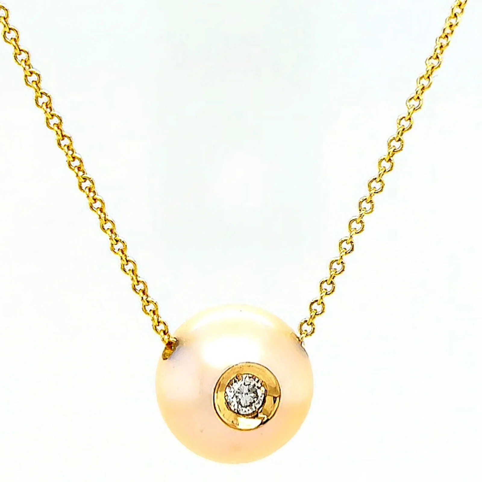 14ct Yellow Gold & Diamond Set Pendant - Image 74