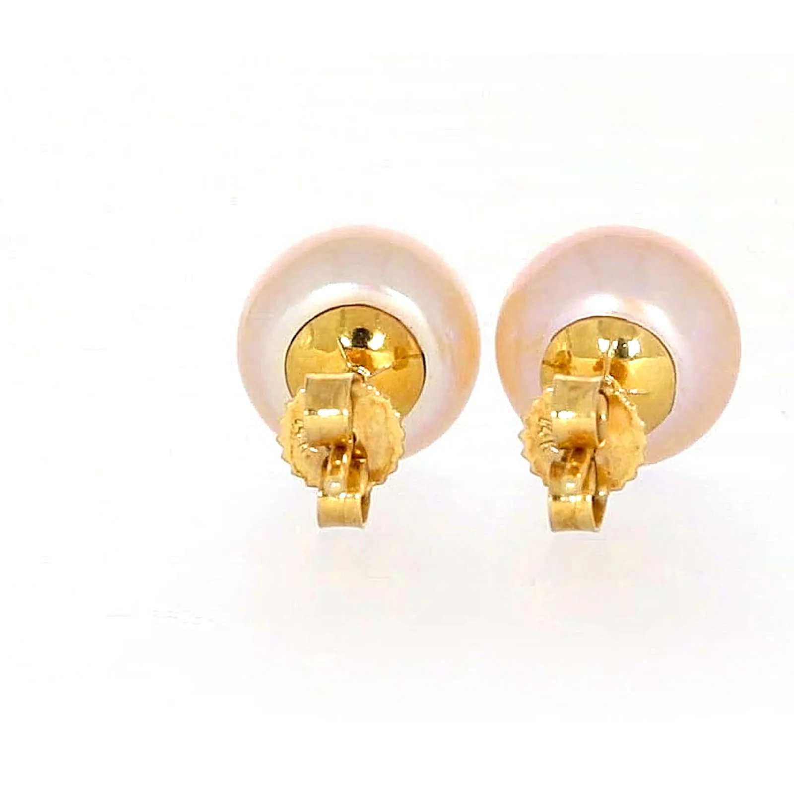 14ct Yellow Gold Freshwater Pearl & Diamond Set Stud Earrings - Image 39