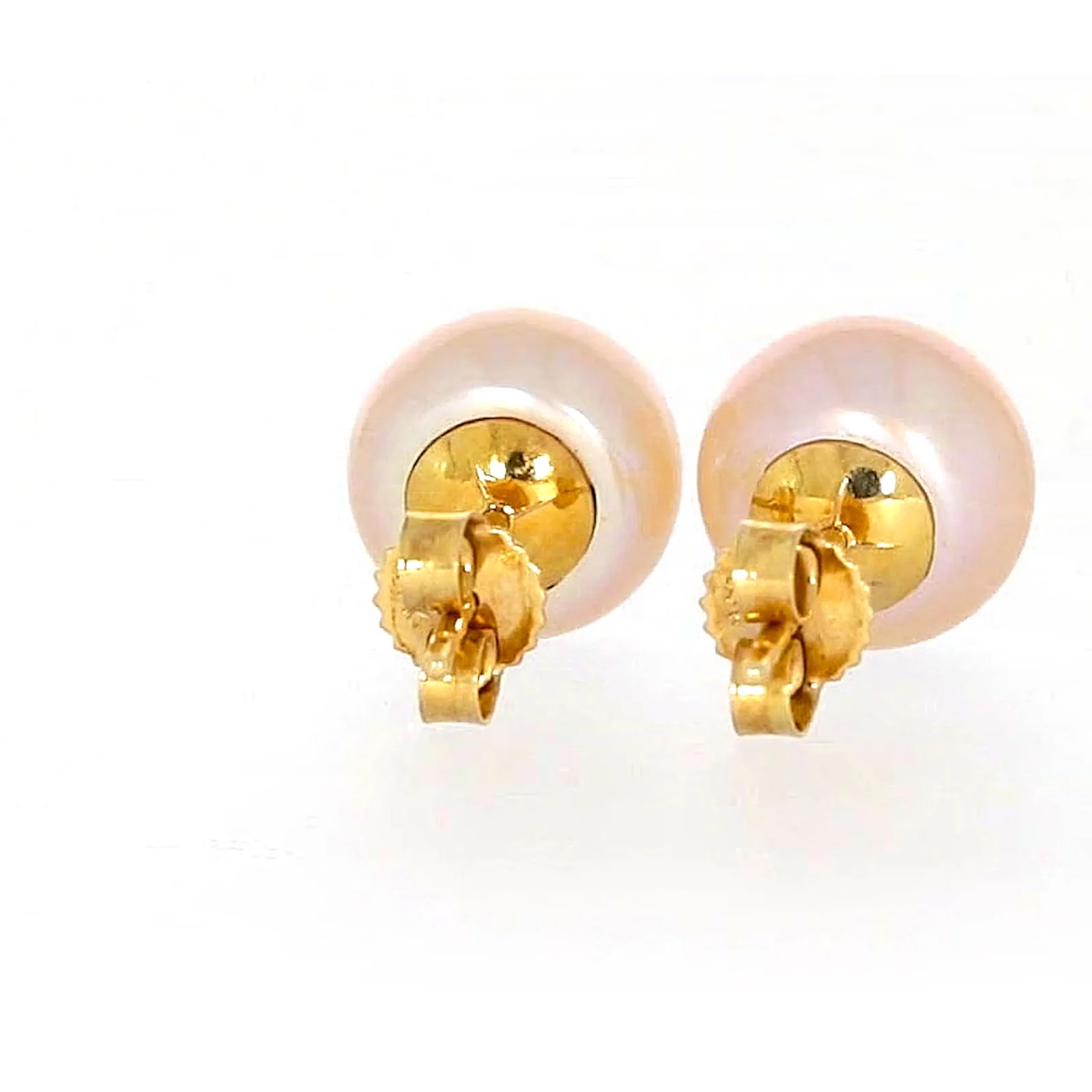 14ct Yellow Gold Freshwater Pearl & Diamond Set Stud Earrings - Image 40