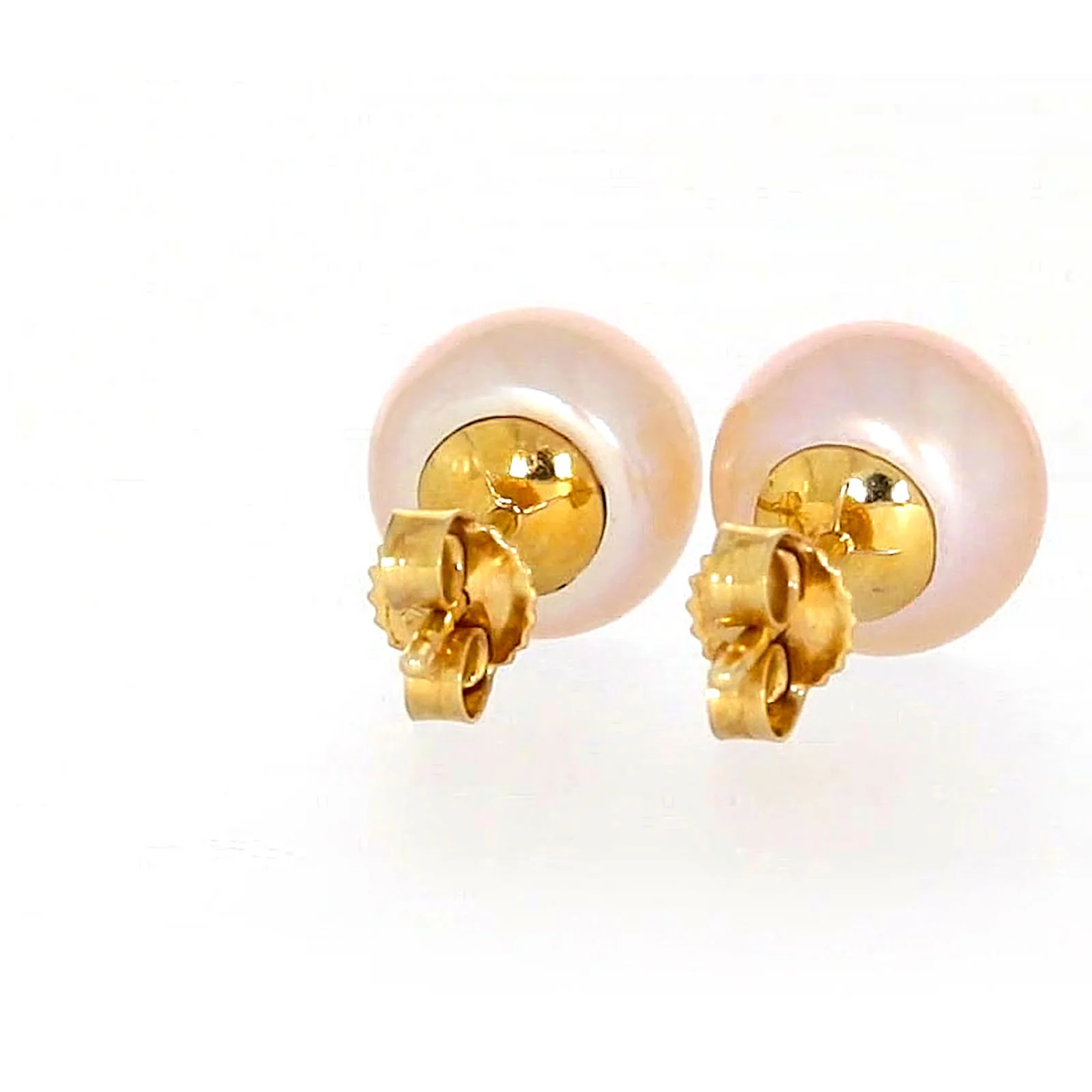 14ct Yellow Gold Freshwater Pearl & Diamond Set Stud Earrings - Image 41