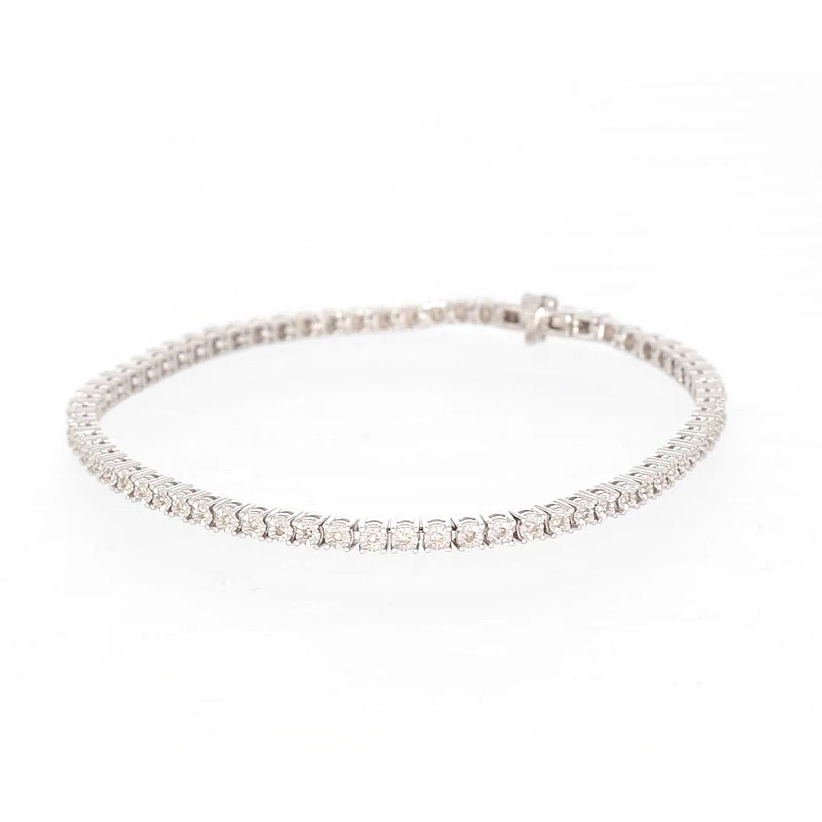 Sterling Silver 1/2 carat tw of Diamonds Tennis Bracelet - Image 7