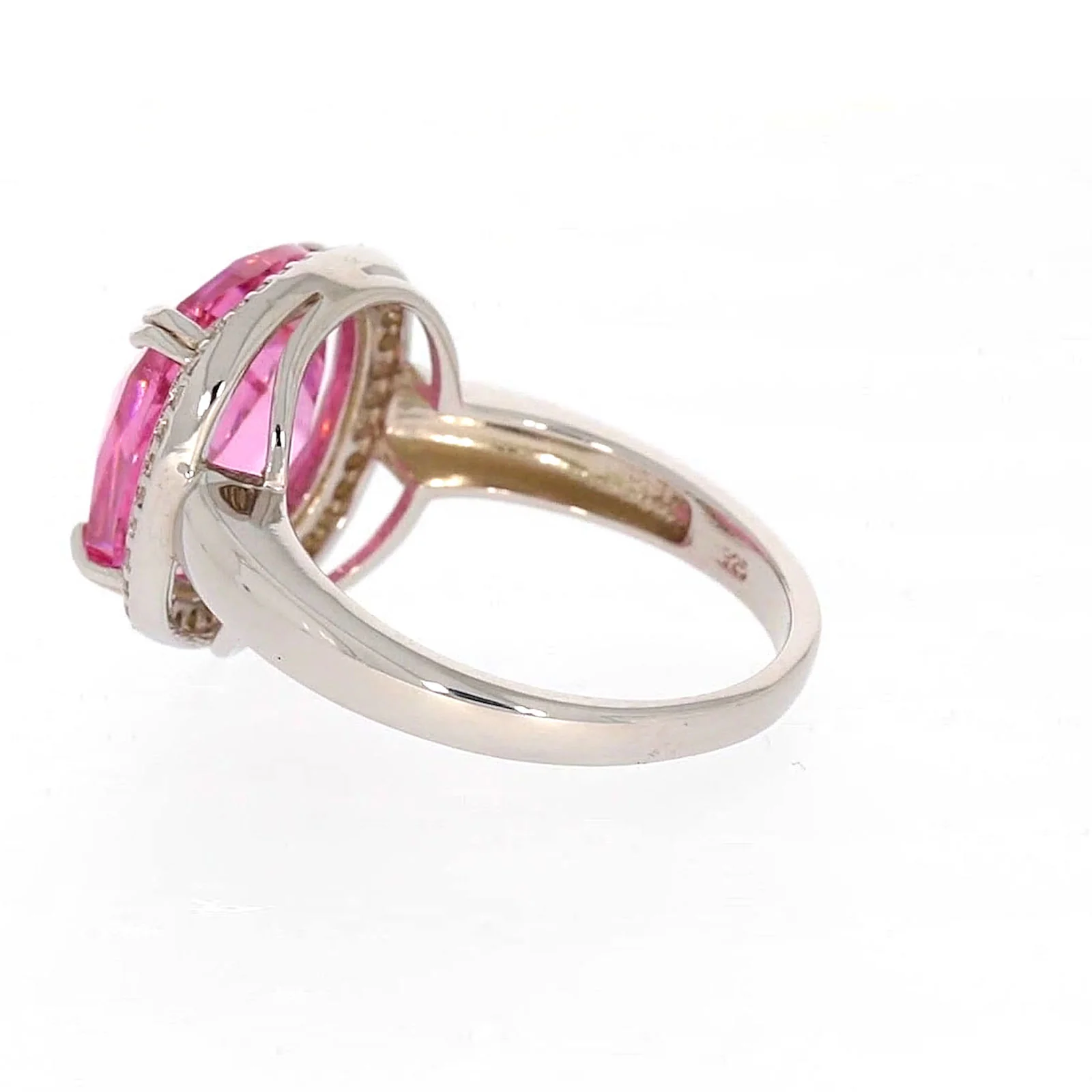 Sterling Silver Pink Cubic Zirconia Ring - Image 27