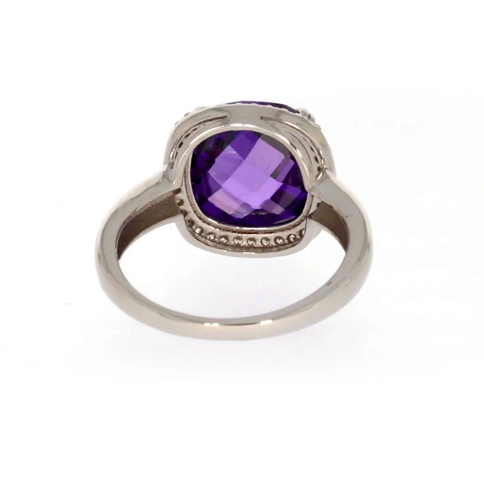 Sterling Silver Purple Cubic Zirconia Ring - Image 40