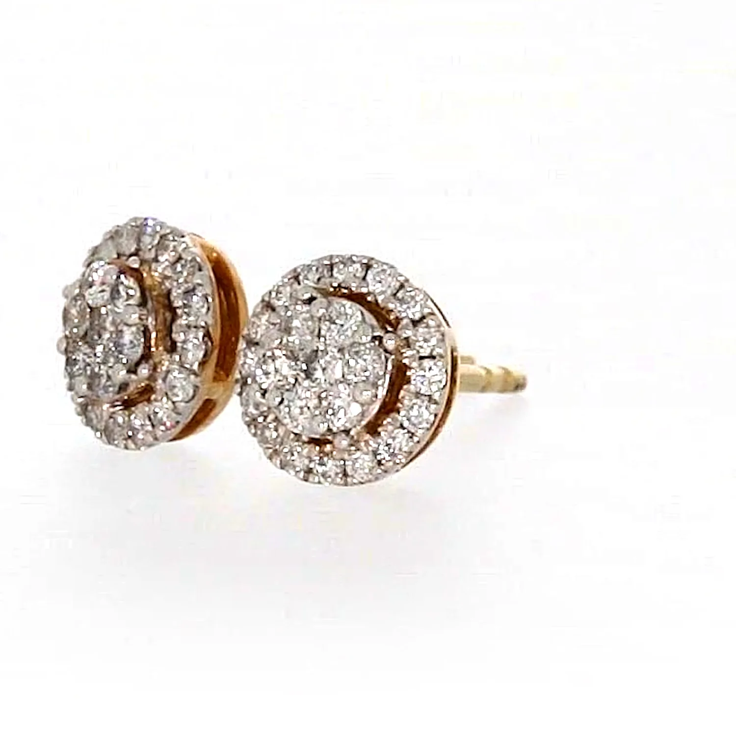 London 9ct Yellow Gold Round Brilliant Cut with 0.30 CARAT tw of Diamonds Stud Earrings - Image 10