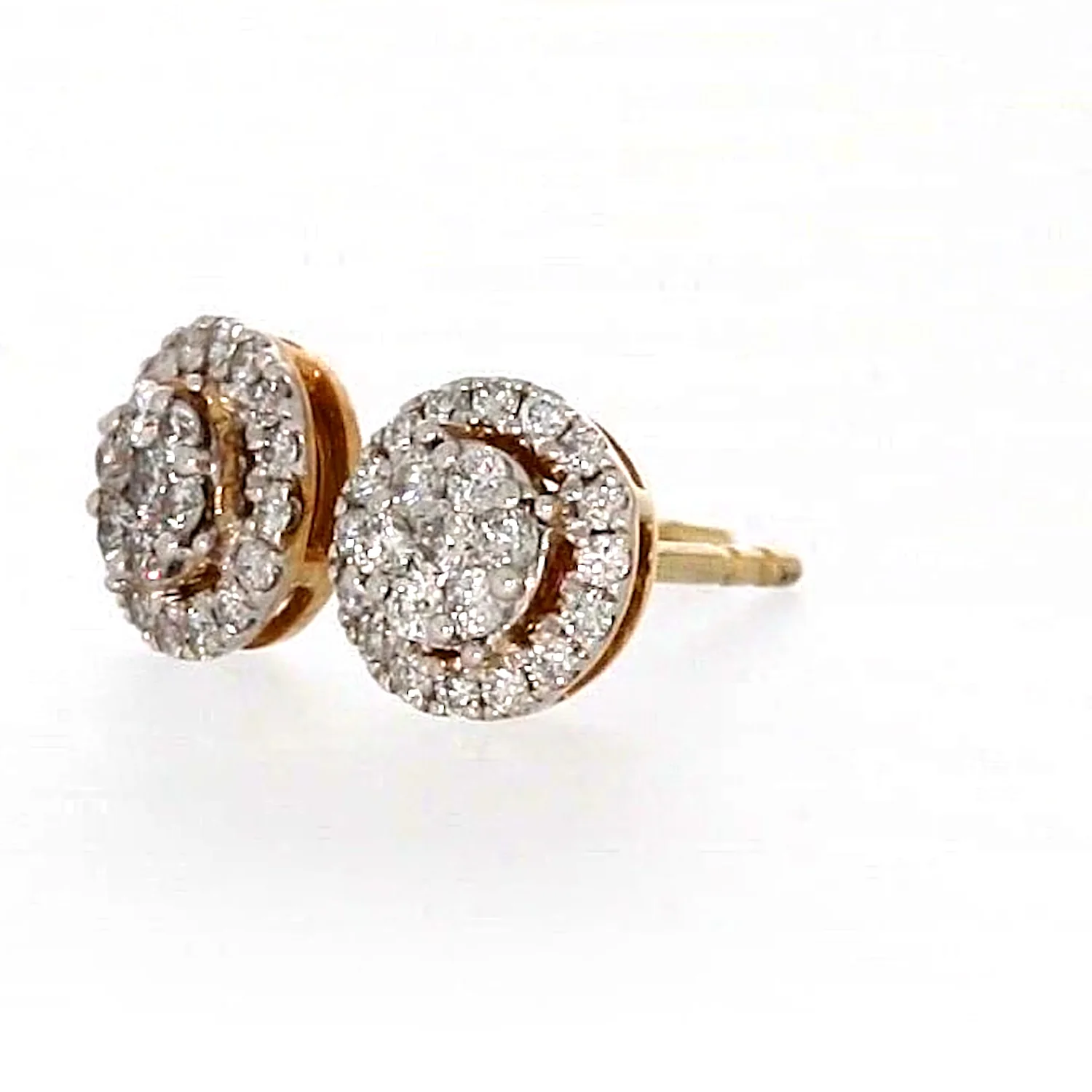 London 9ct Yellow Gold Round Brilliant Cut with 0.30 CARAT tw of Diamonds Stud Earrings - Image 11