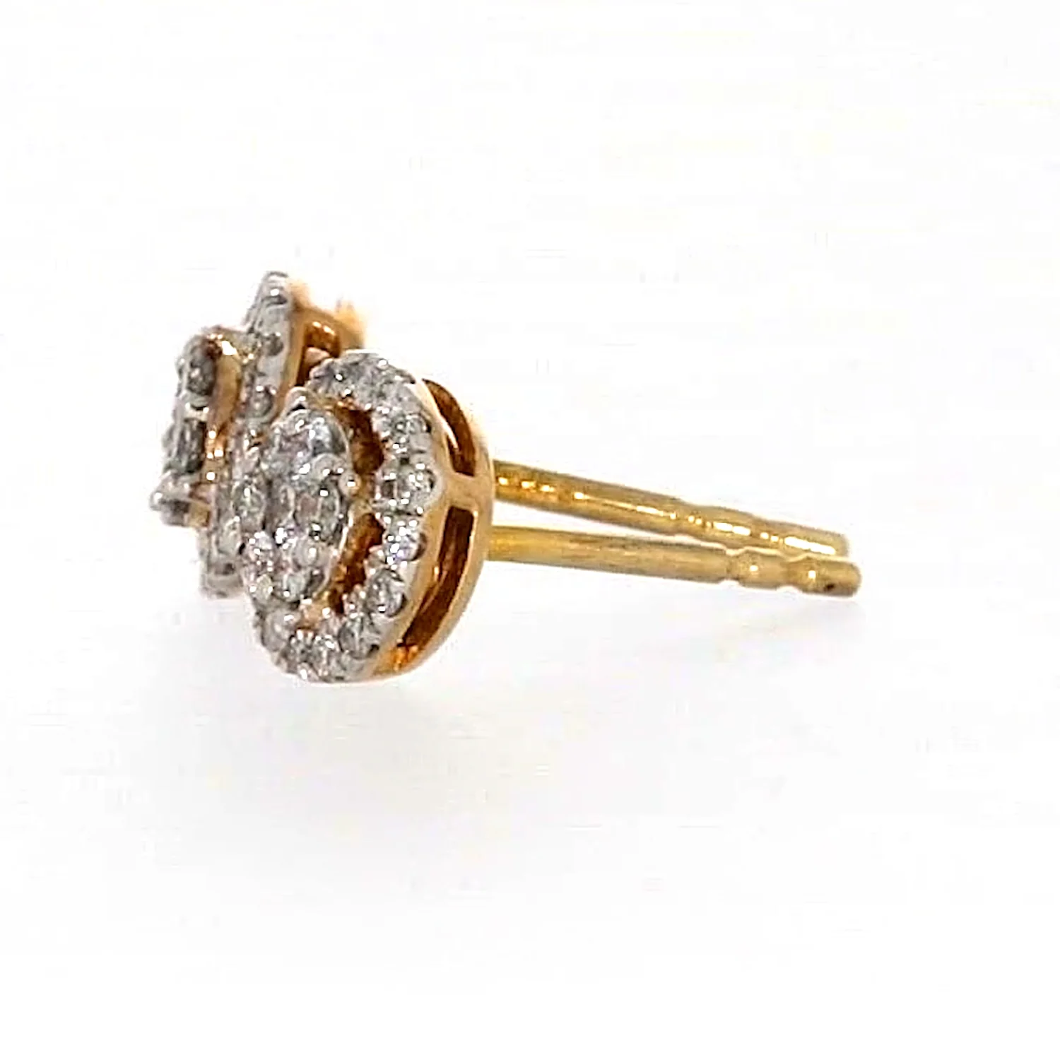 London 9ct Yellow Gold Round Brilliant Cut with 0.30 CARAT tw of Diamonds Stud Earrings - Image 17