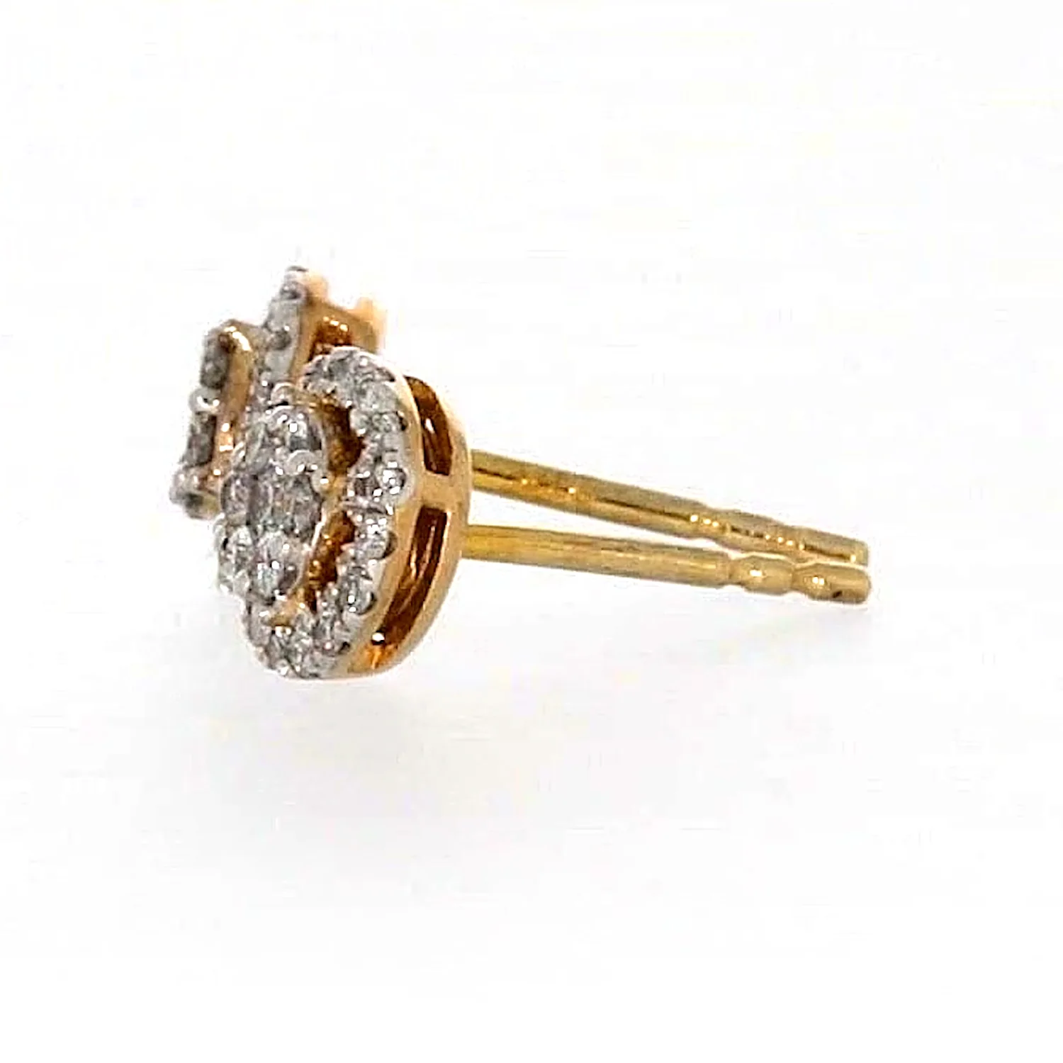 London 9ct Yellow Gold Round Brilliant Cut with 0.30 CARAT tw of Diamonds Stud Earrings - Image 18