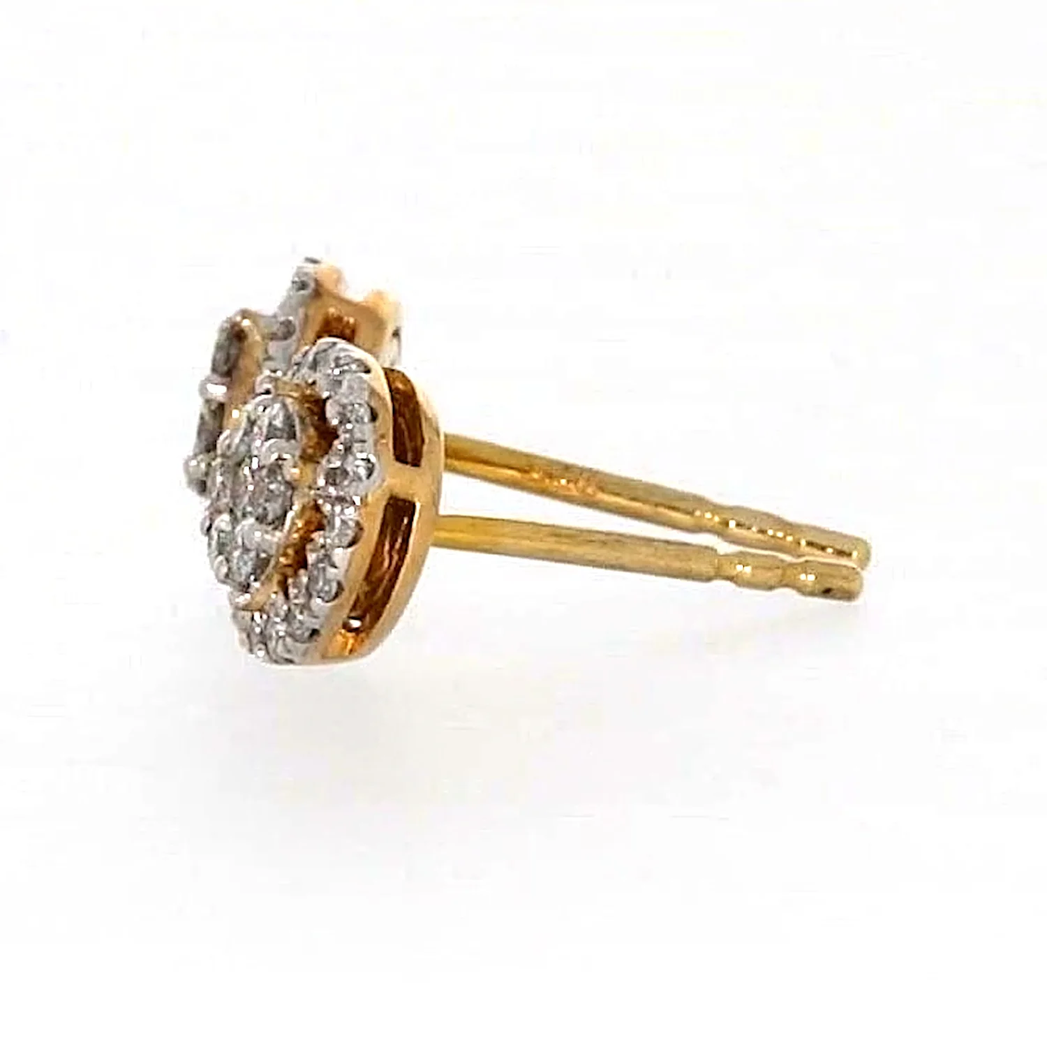 London 9ct Yellow Gold Round Brilliant Cut with 0.30 CARAT tw of Diamonds Stud Earrings - Image 19