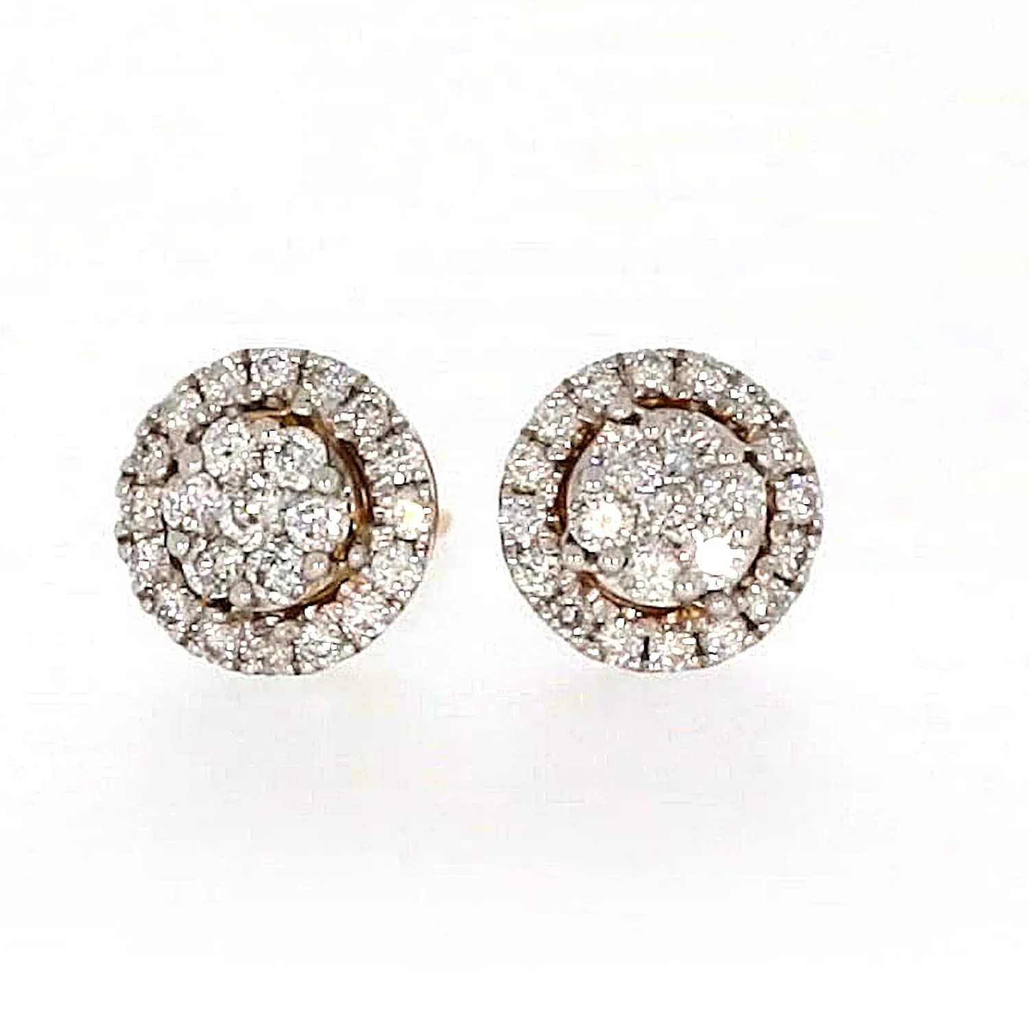 London 9ct Yellow Gold Round Brilliant Cut with 0.30 CARAT tw of Diamonds Stud Earrings - Image 2