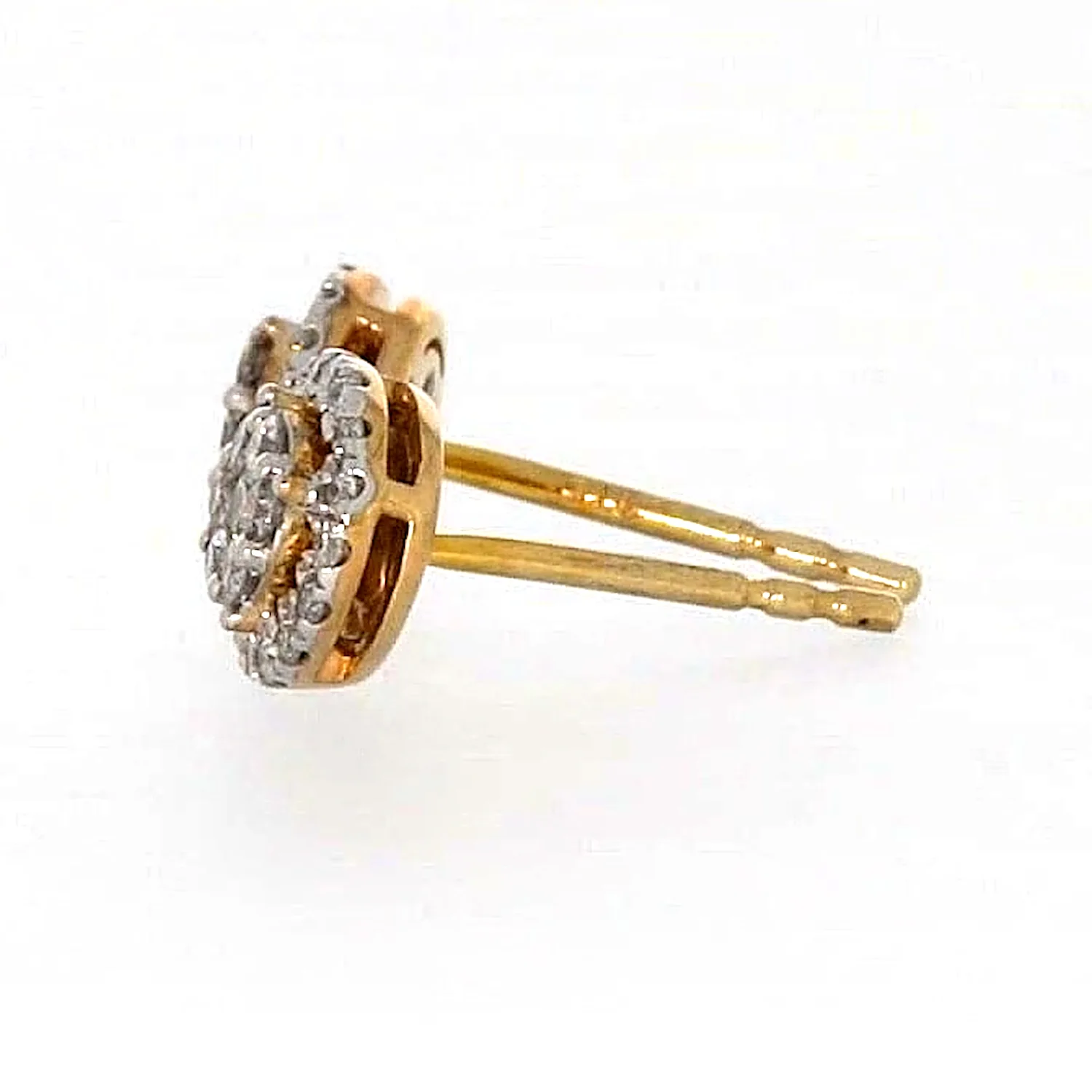 London 9ct Yellow Gold Round Brilliant Cut with 0.30 CARAT tw of Diamonds Stud Earrings - Image 20