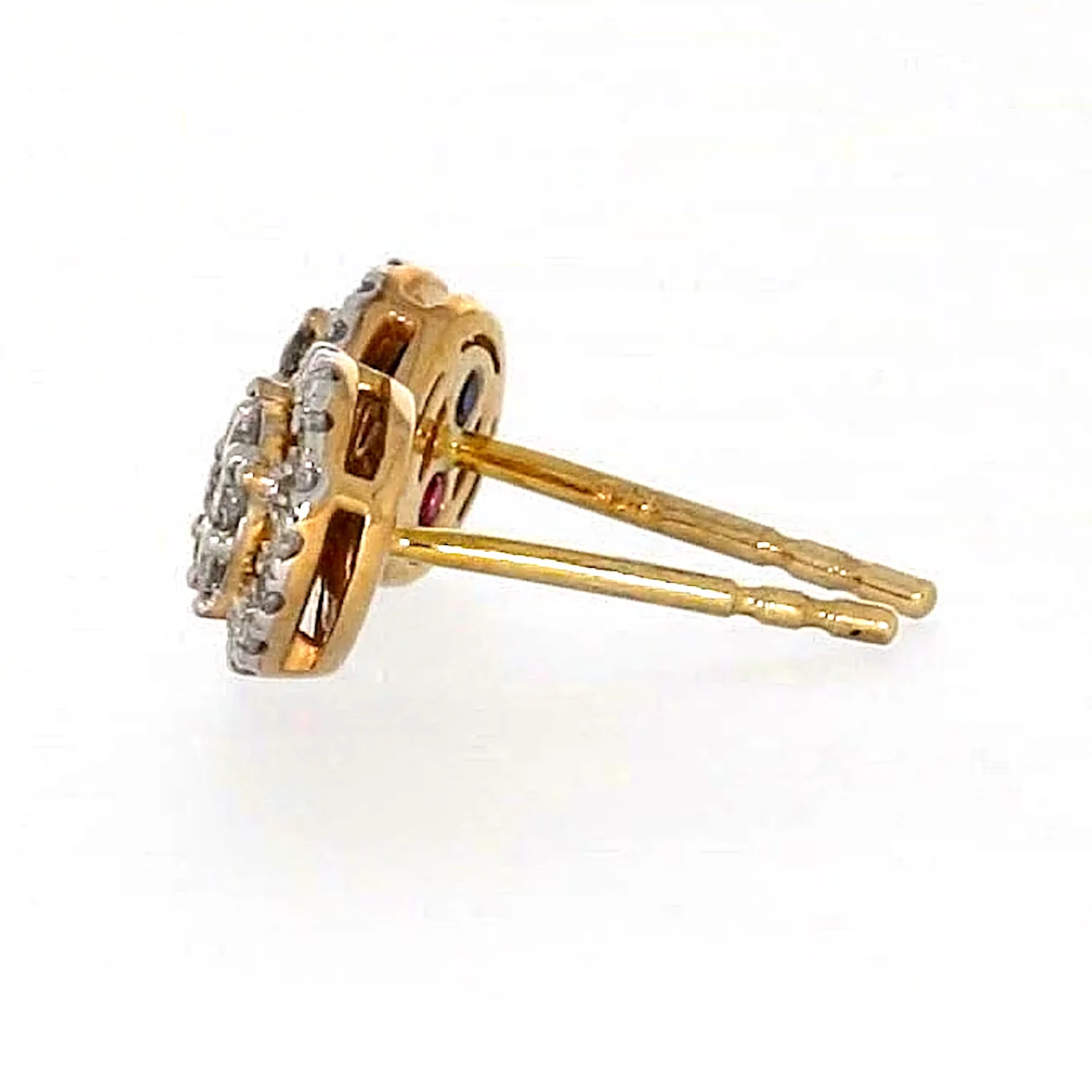London 9ct Yellow Gold Round Brilliant Cut with 0.30 CARAT tw of Diamonds Stud Earrings - Image 22