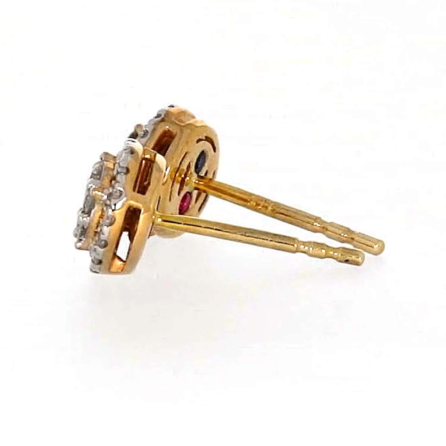 London 9ct Yellow Gold Round Brilliant Cut with 0.30 CARAT tw of Diamonds Stud Earrings - Image 23