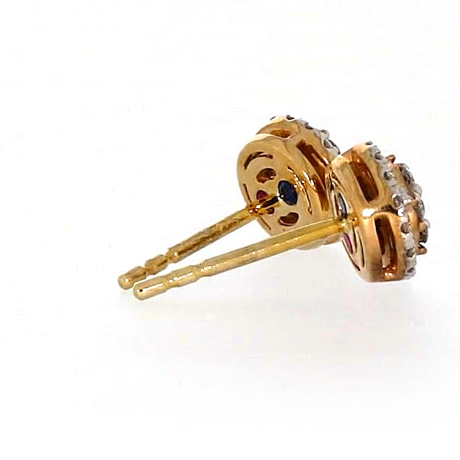 London 9ct Yellow Gold Round Brilliant Cut with 0.30 CARAT tw of Diamonds Stud Earrings - Image 51
