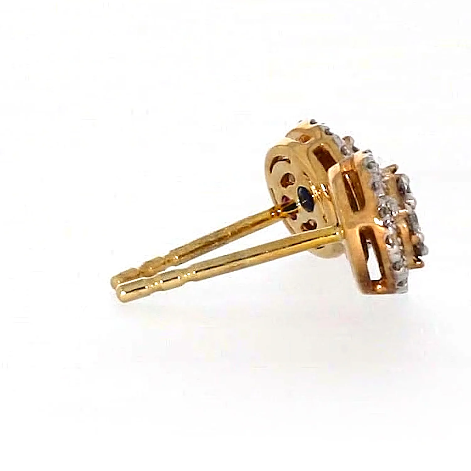London 9ct Yellow Gold Round Brilliant Cut with 0.30 CARAT tw of Diamonds Stud Earrings - Image 53