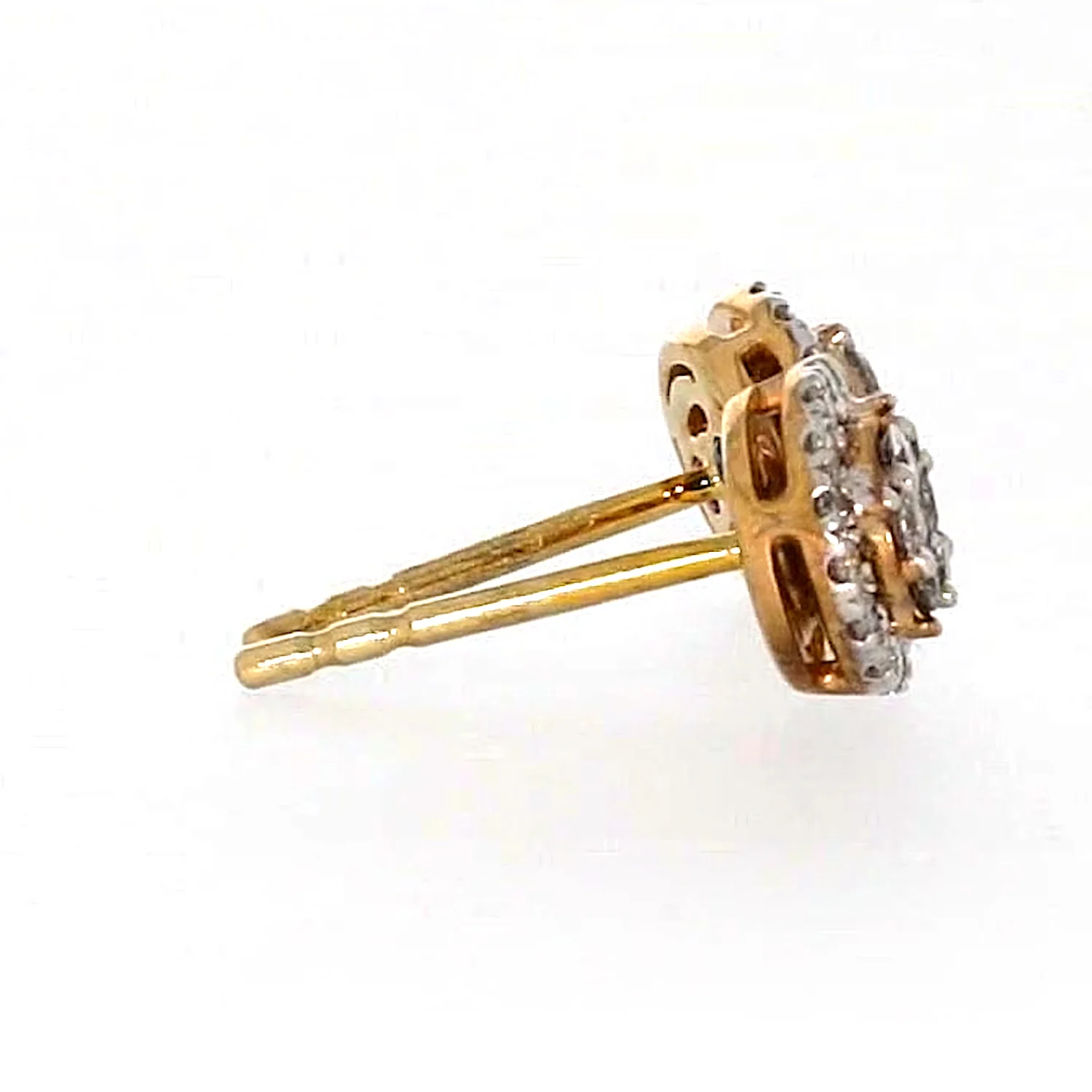 London 9ct Yellow Gold Round Brilliant Cut with 0.30 CARAT tw of Diamonds Stud Earrings - Image 55