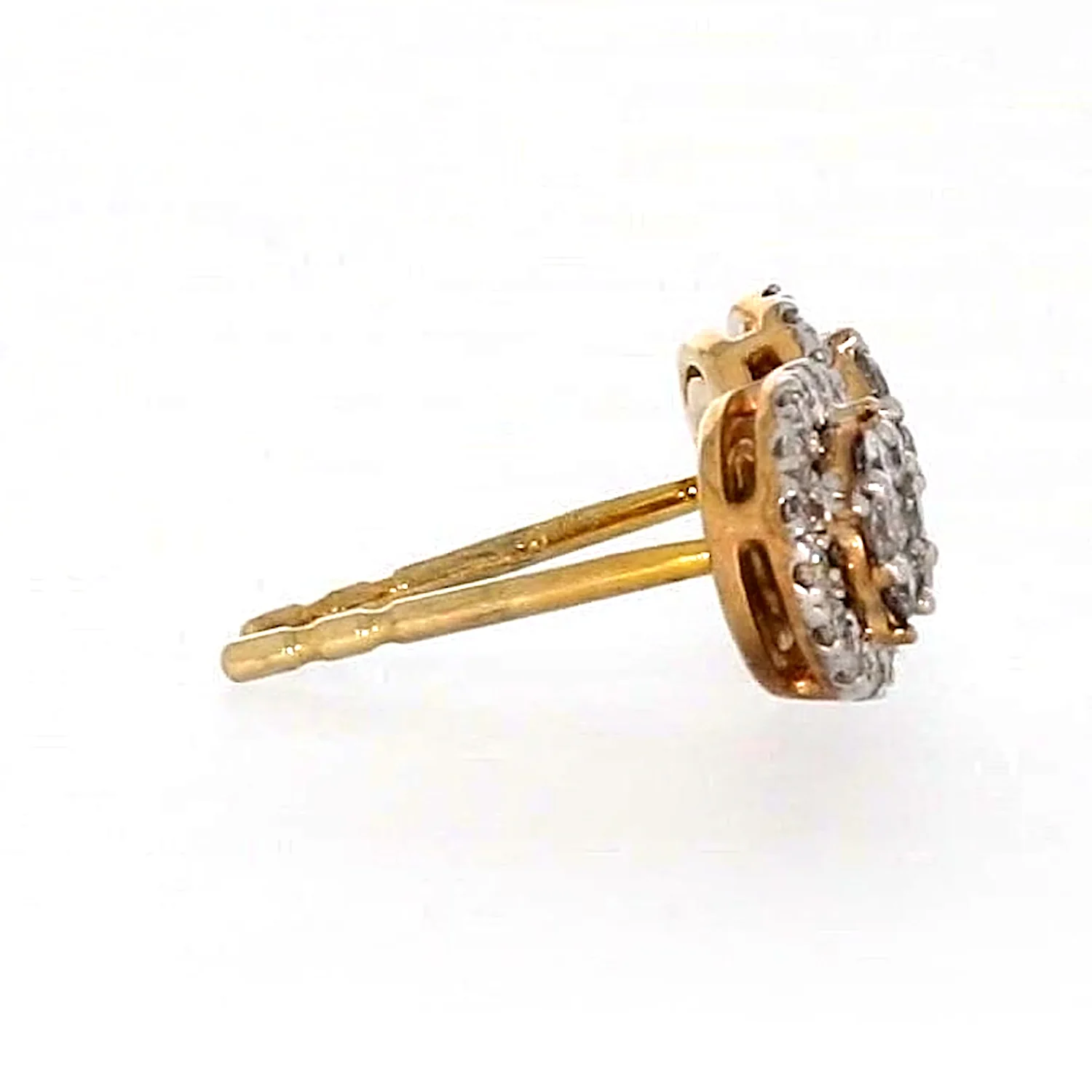London 9ct Yellow Gold Round Brilliant Cut with 0.30 CARAT tw of Diamonds Stud Earrings - Image 56