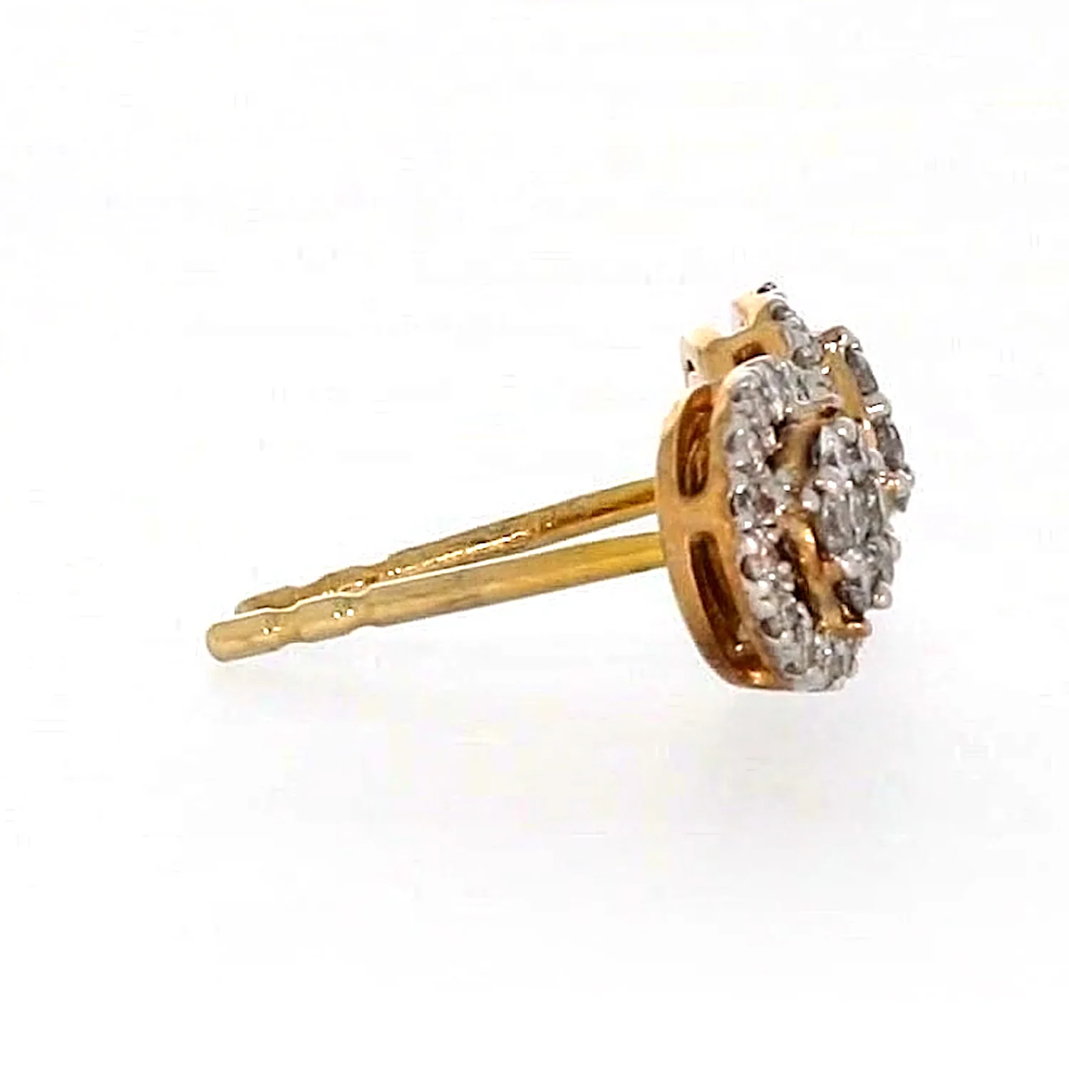 London 9ct Yellow Gold Round Brilliant Cut with 0.30 CARAT tw of Diamonds Stud Earrings - Image 57