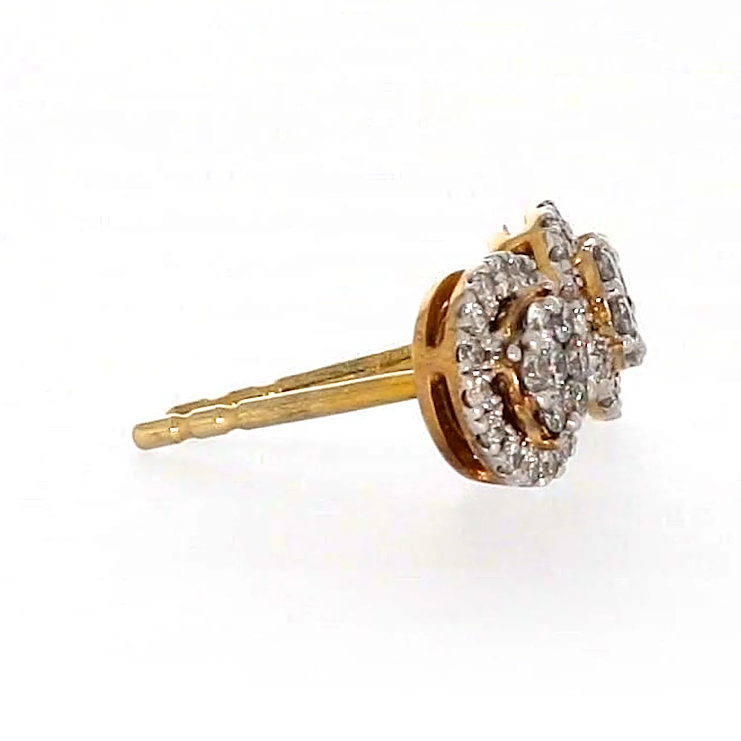 London 9ct Yellow Gold Round Brilliant Cut with 0.30 CARAT tw of Diamonds Stud Earrings - Image 59