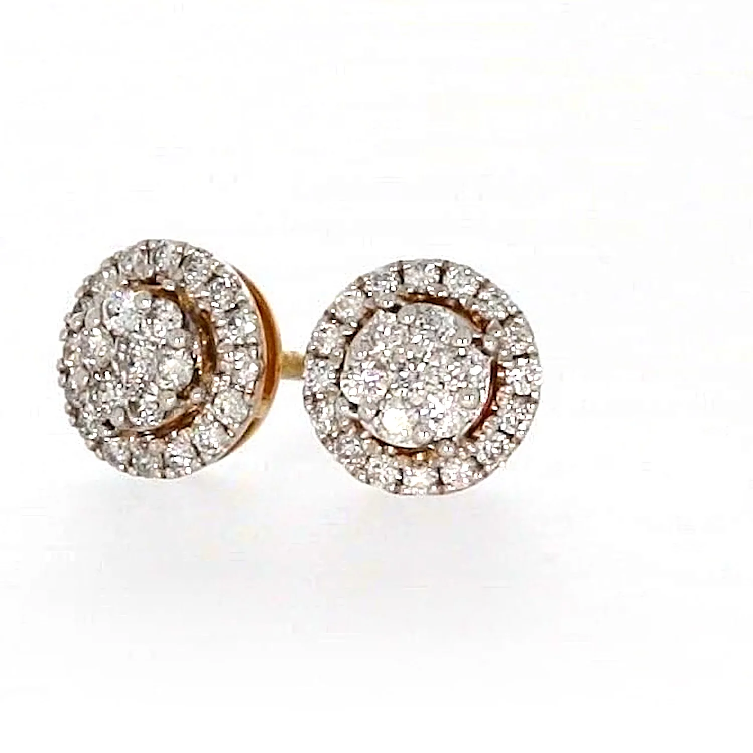 London 9ct Yellow Gold Round Brilliant Cut with 0.30 CARAT tw of Diamonds Stud Earrings - Image 6