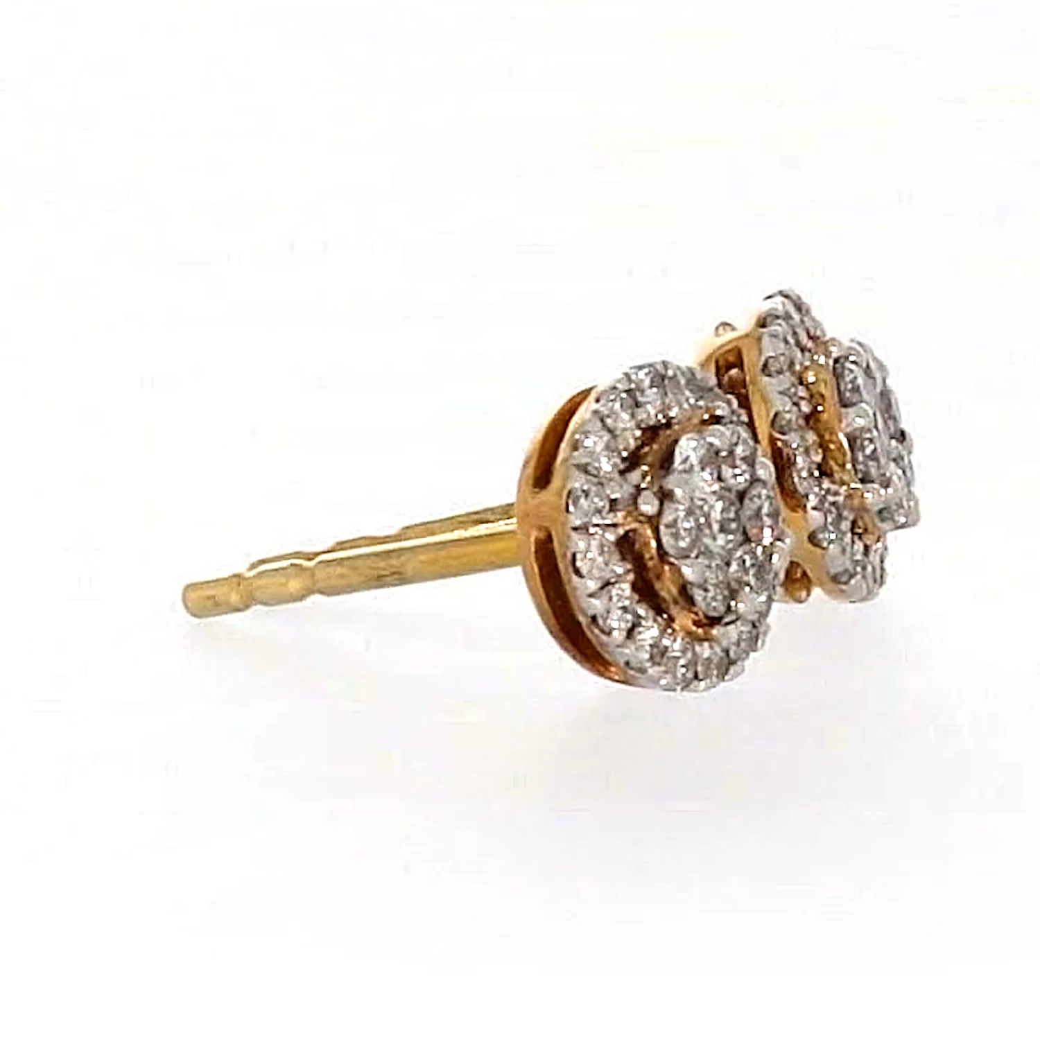 London 9ct Yellow Gold Round Brilliant Cut with 0.30 CARAT tw of Diamonds Stud Earrings - Image 61