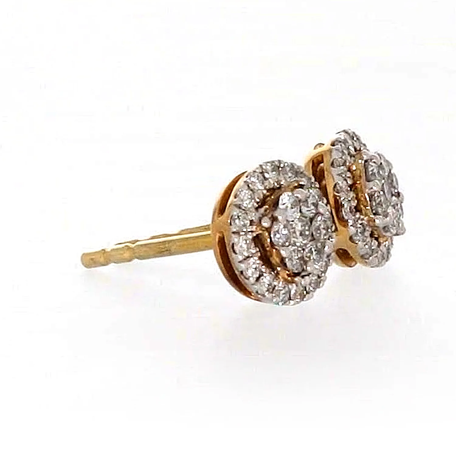 London 9ct Yellow Gold Round Brilliant Cut with 0.30 CARAT tw of Diamonds Stud Earrings - Image 62