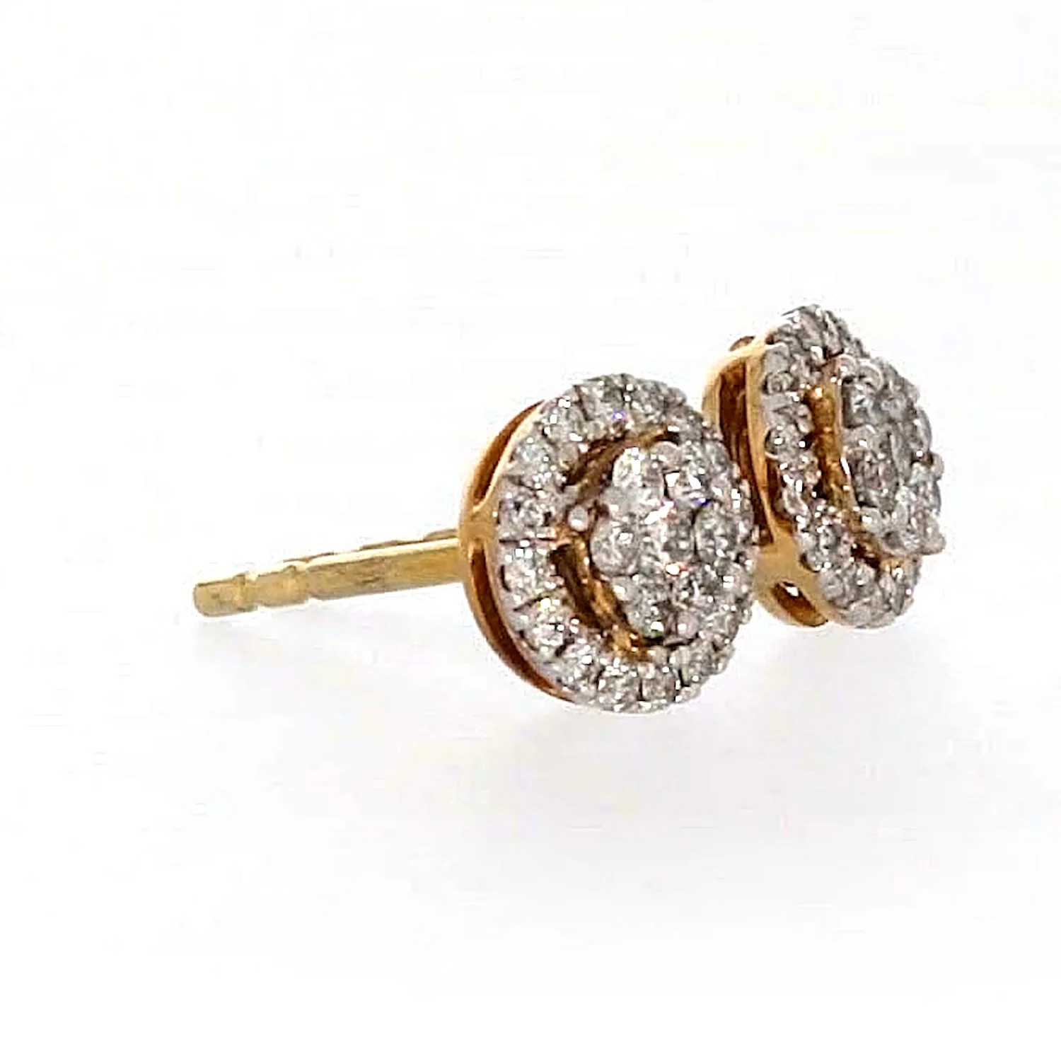 London 9ct Yellow Gold Round Brilliant Cut with 0.30 CARAT tw of Diamonds Stud Earrings - Image 63