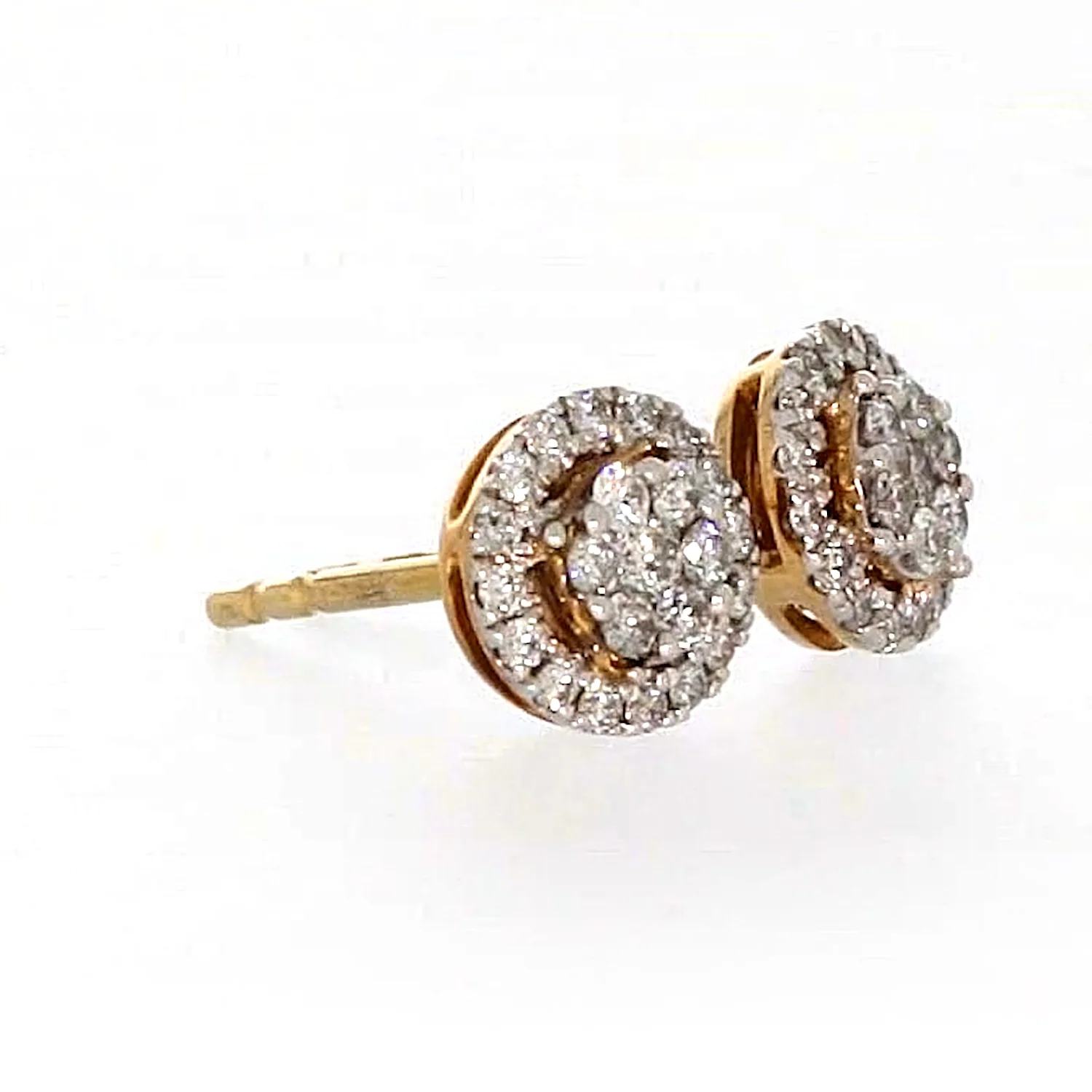London 9ct Yellow Gold Round Brilliant Cut with 0.30 CARAT tw of Diamonds Stud Earrings - Image 64