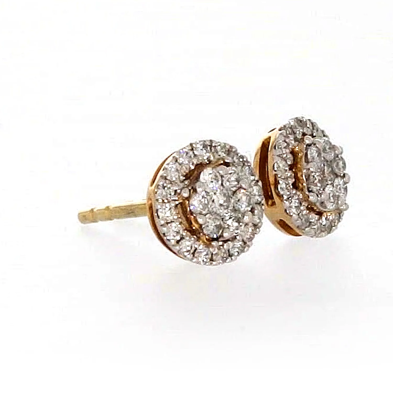 London 9ct Yellow Gold Round Brilliant Cut with 0.30 CARAT tw of Diamonds Stud Earrings - Image 65