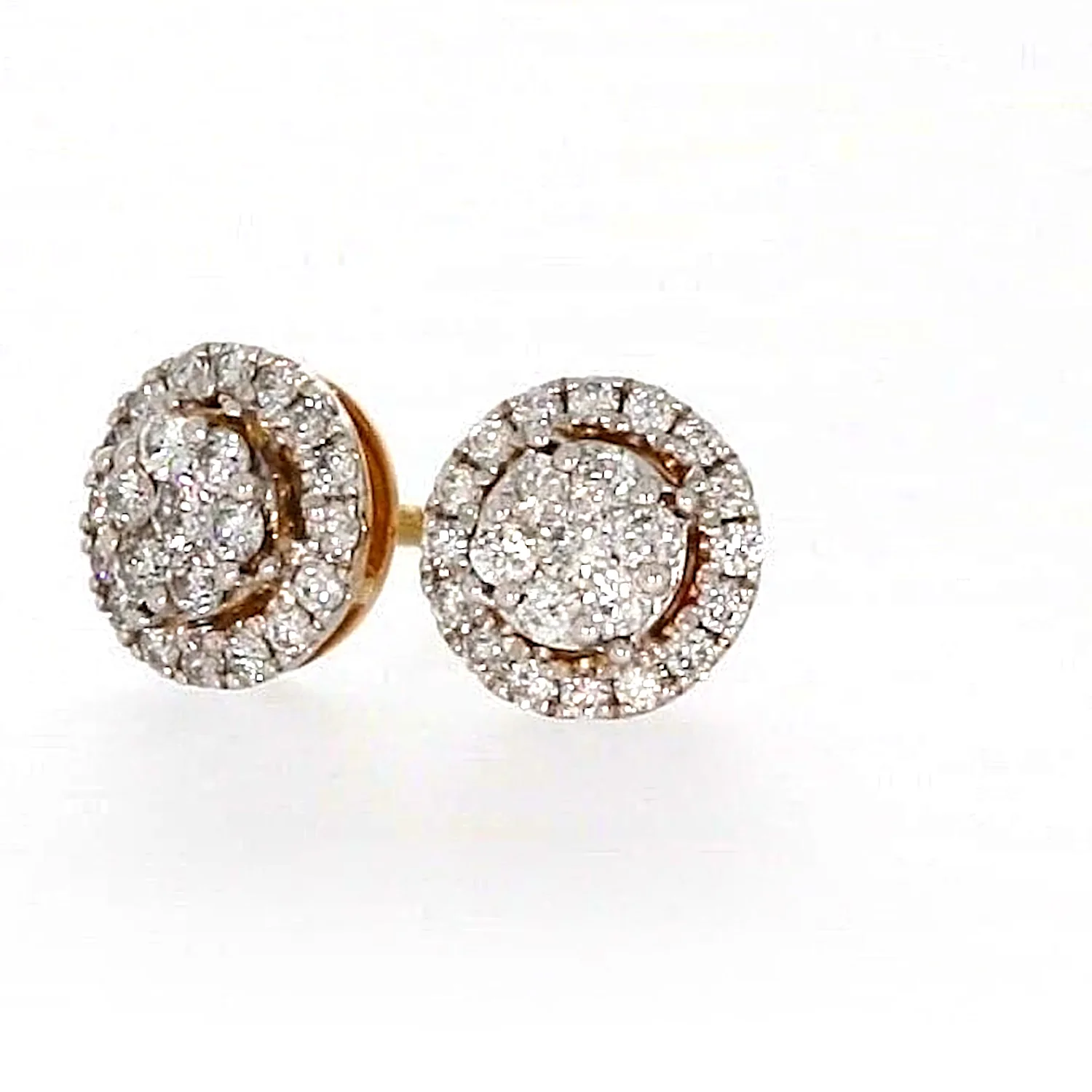 London 9ct Yellow Gold Round Brilliant Cut with 0.30 CARAT tw of Diamonds Stud Earrings - Image 7