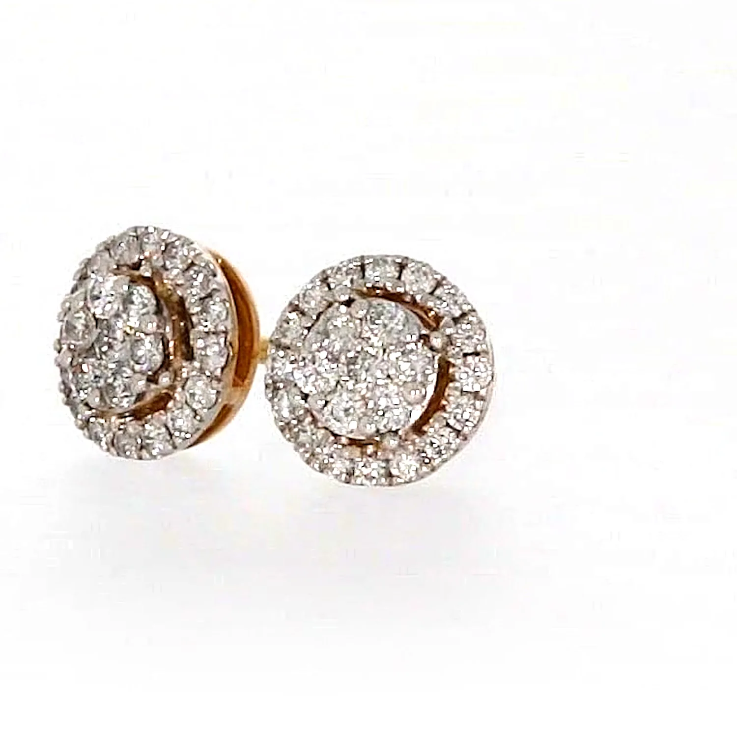 London 9ct Yellow Gold Round Brilliant Cut with 0.30 CARAT tw of Diamonds Stud Earrings - Image 8
