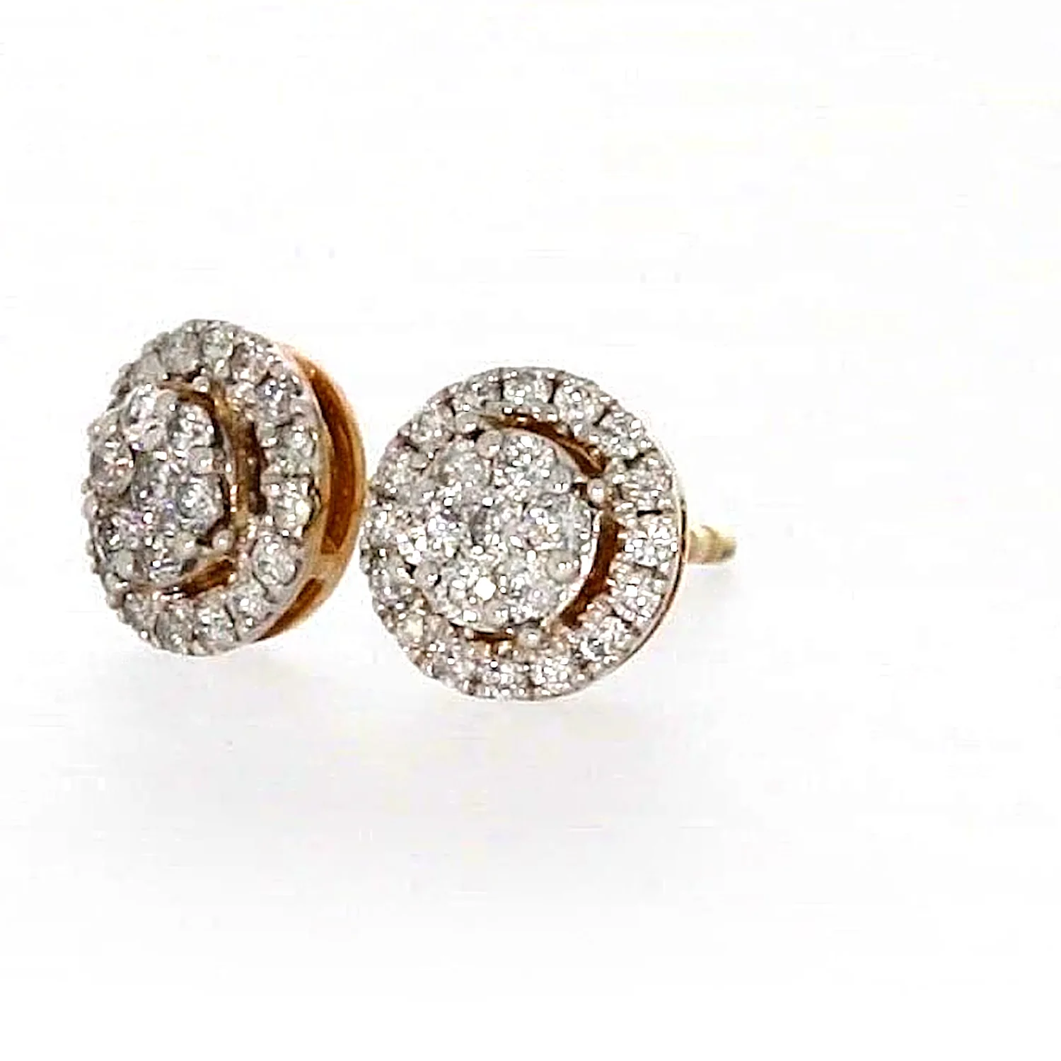 London 9ct Yellow Gold Round Brilliant Cut with 0.30 CARAT tw of Diamonds Stud Earrings - Image 9